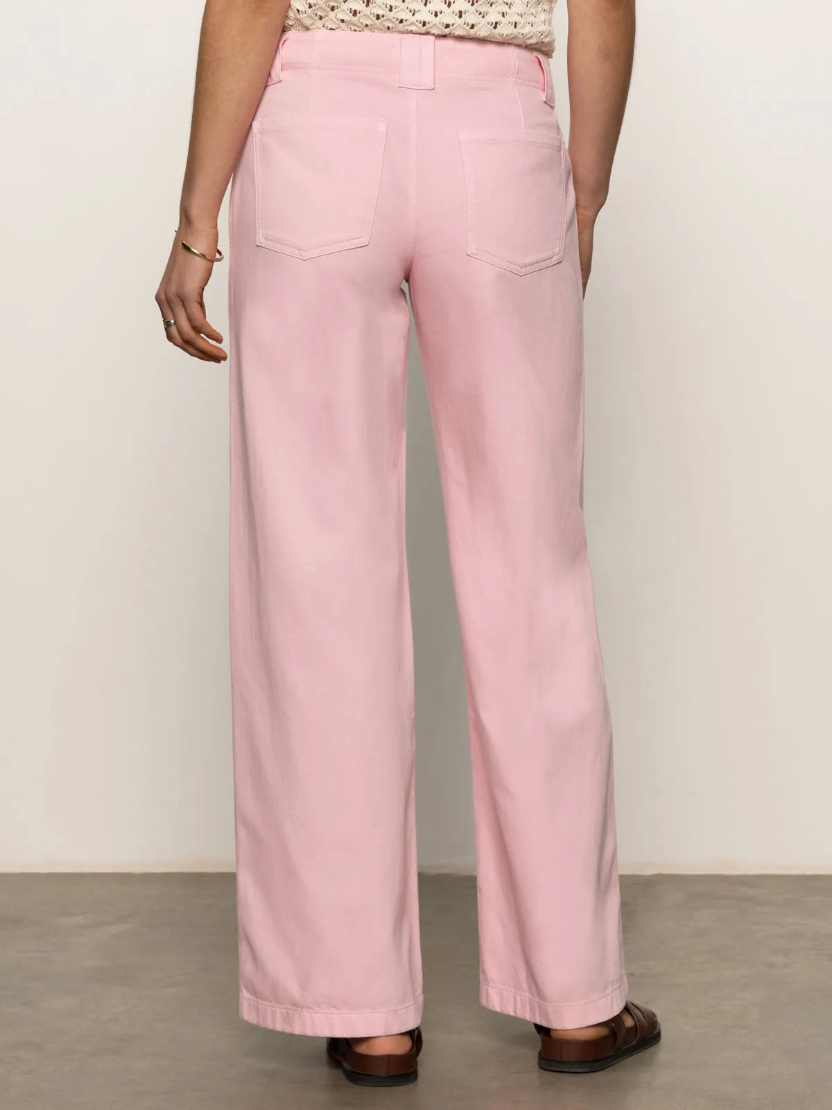 Modular Attachment Arden Wide Leg Jeans Washed Cherry Blossom