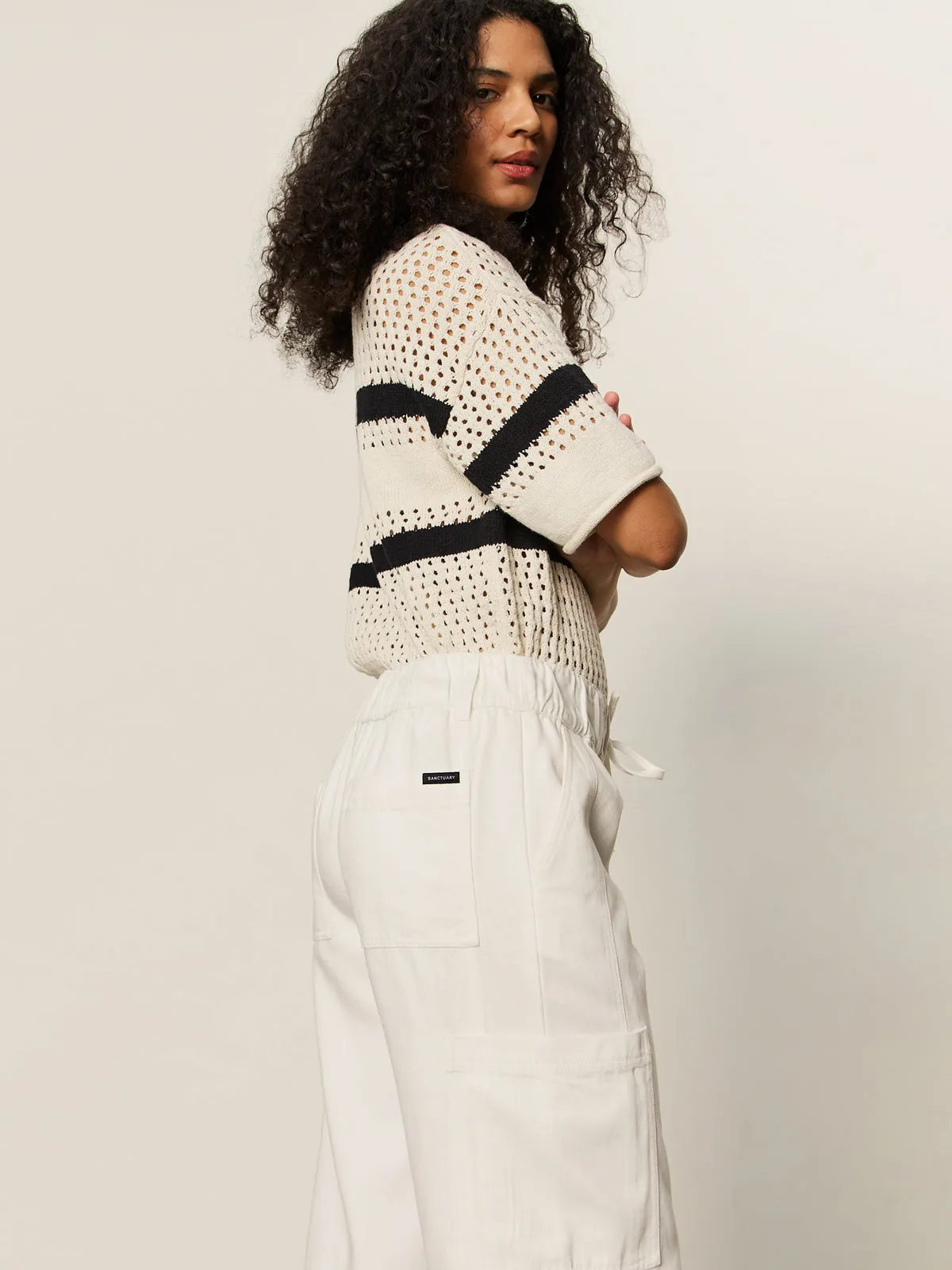 Area Standard Rise Pant Bleached White Functional fashion wear