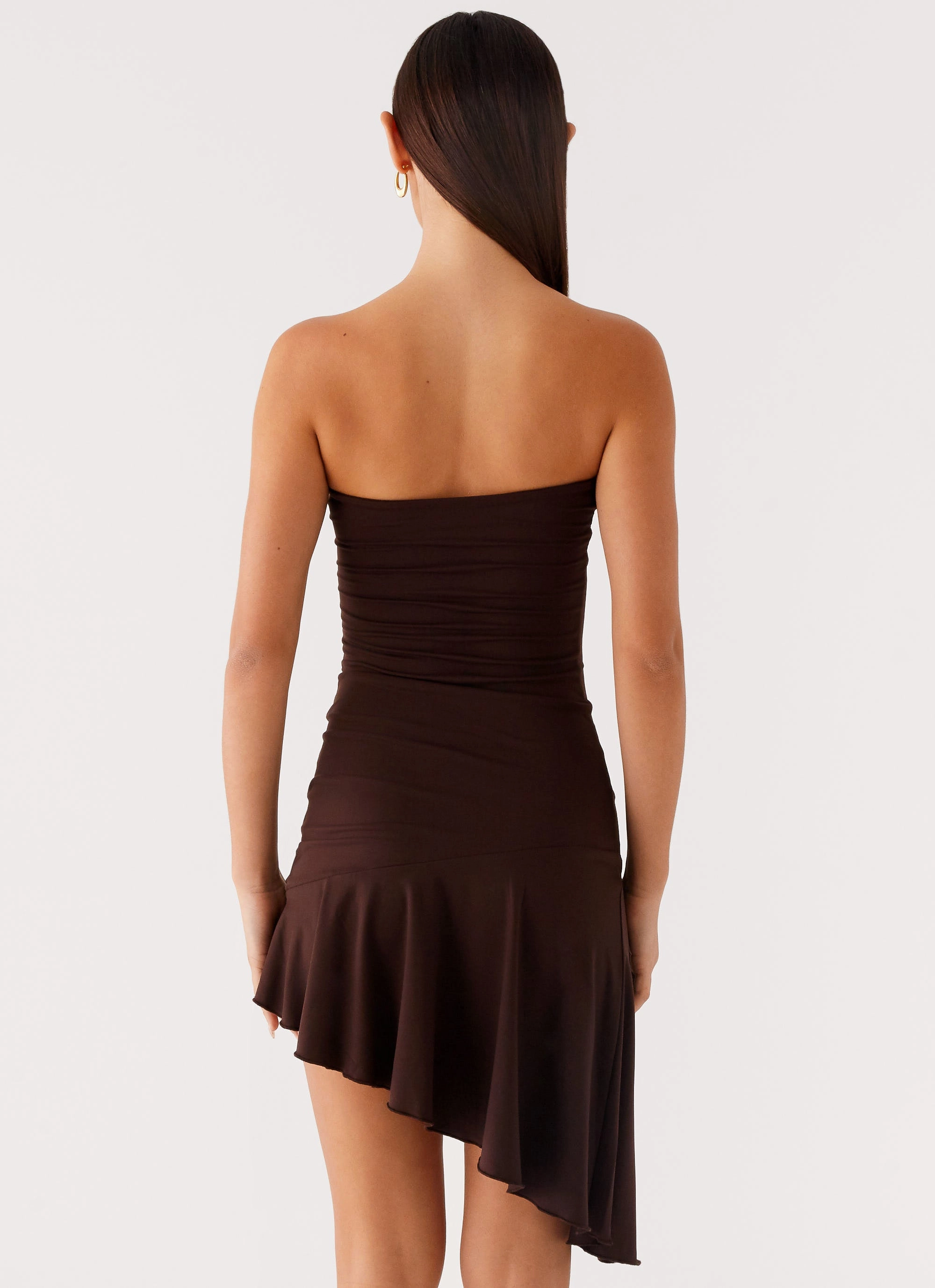 Arianne Mini Dress - Chocolate Outfit Boost Stain-Resistant