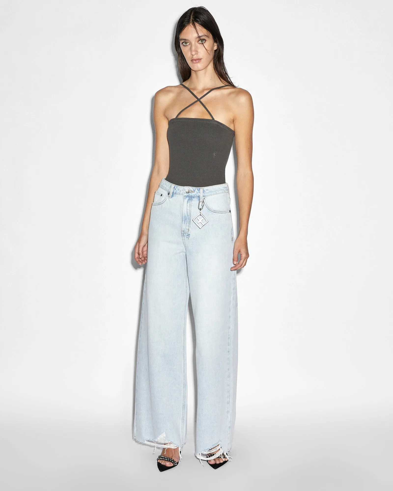 Brushed Interior ARISE TUBE BODYSUIT CHARCOAL Durable Bonding