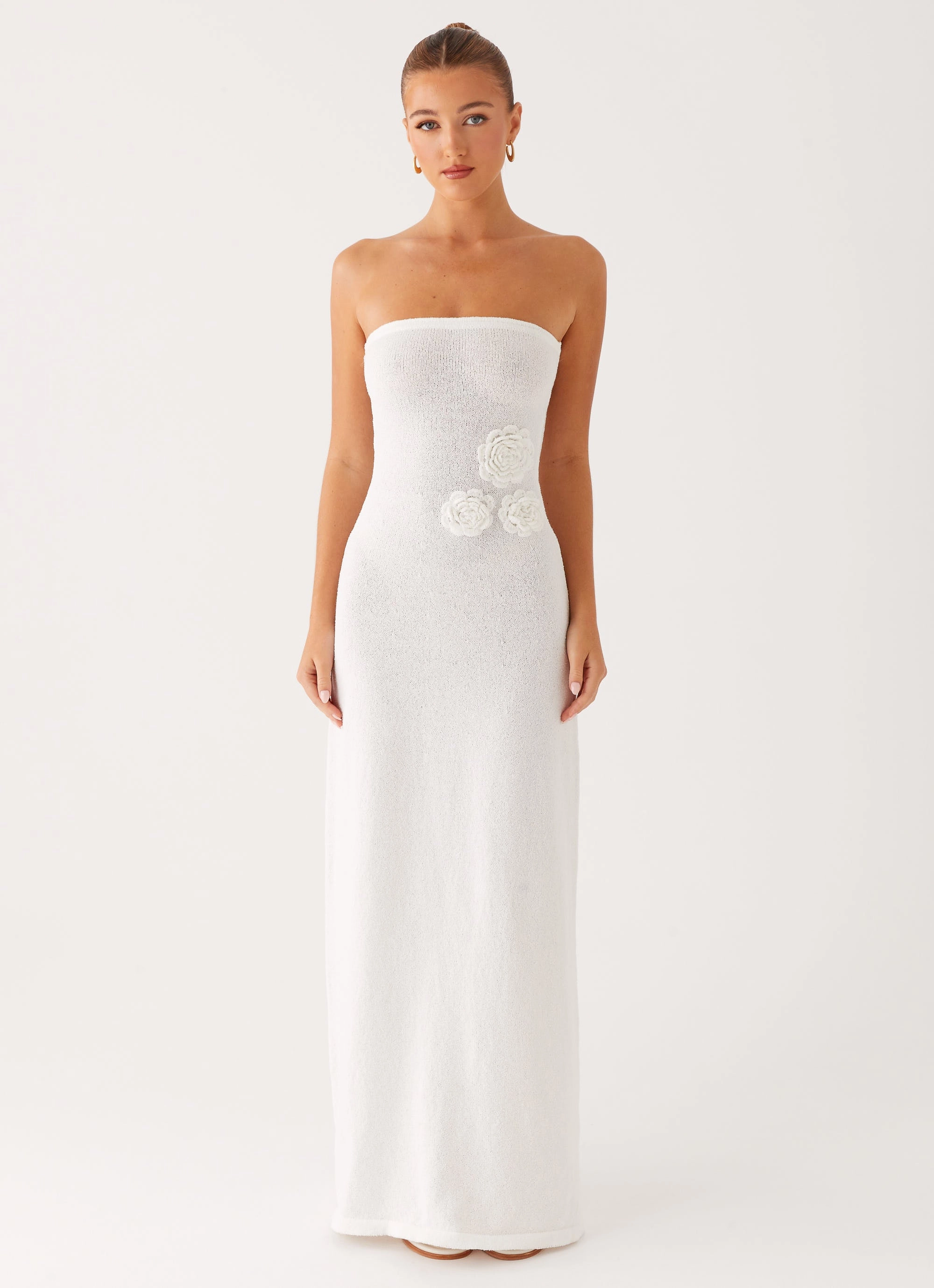 ReinforcedHem Arli Strapless Maxi Dress - Ivory