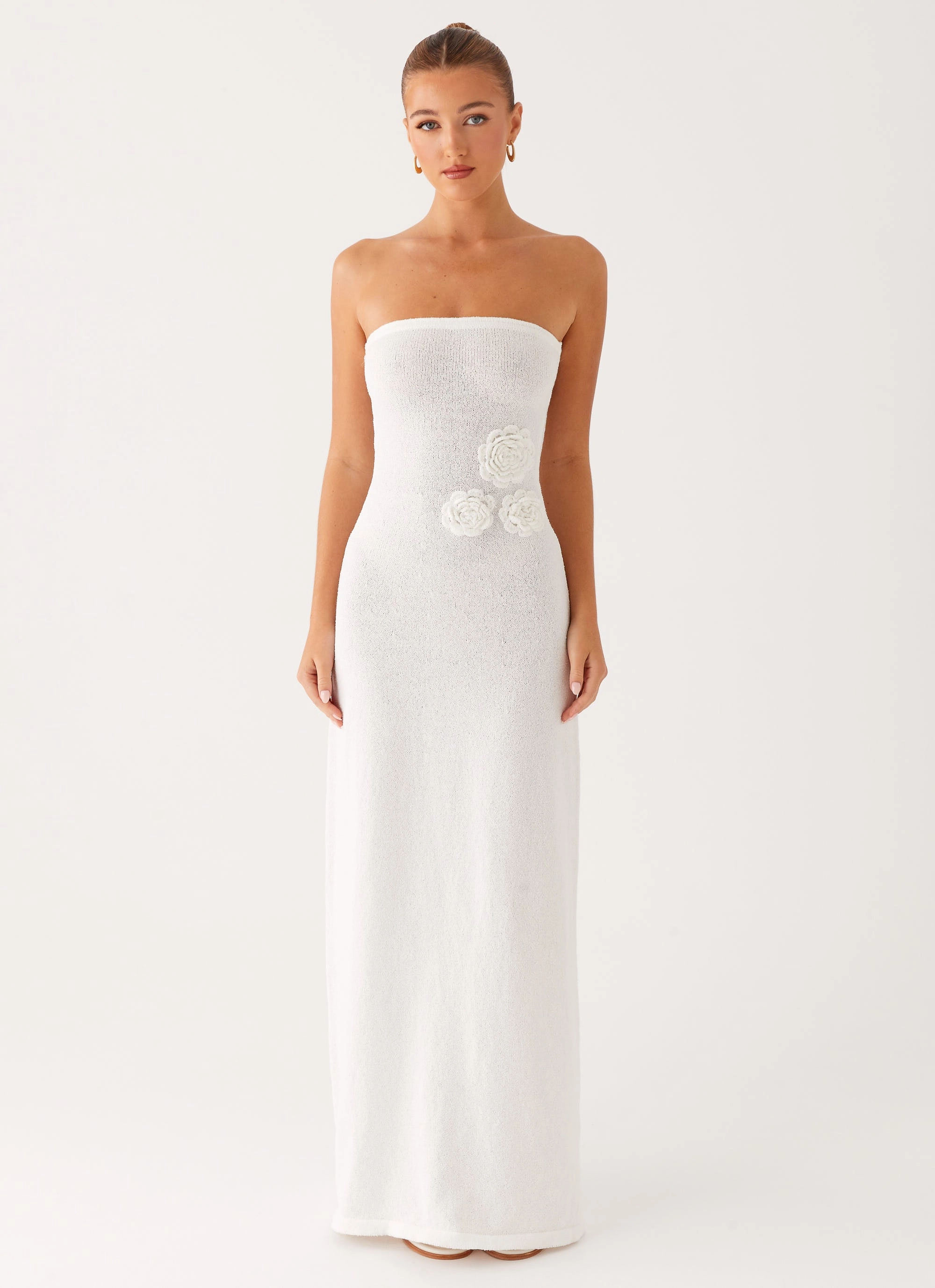 Arli Strapless Maxi Dress - Ivory Soft Layers Summer Ready