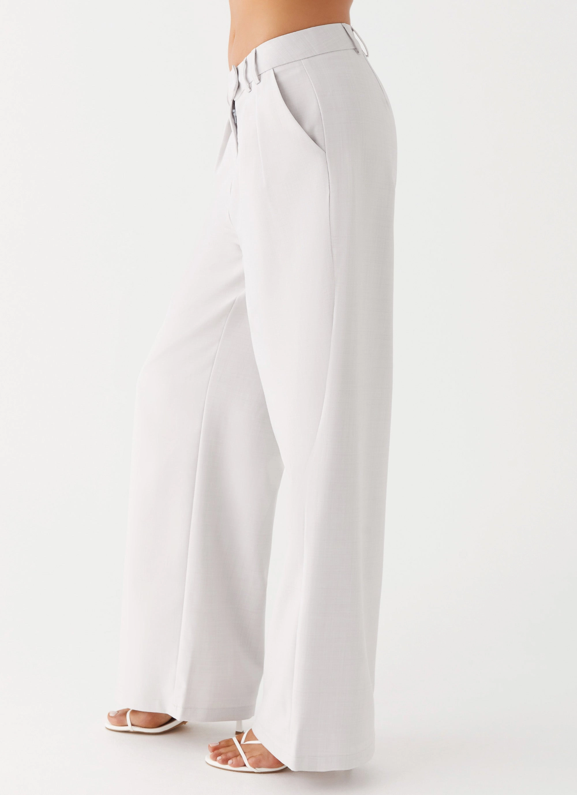 Asha Low Rise Pants - Ivory Sport Friendly