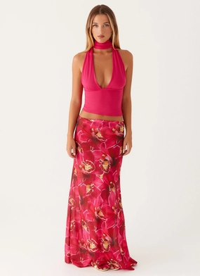 Ashley Maxi Skirt - Orchid Pink urban scene Everyday Look