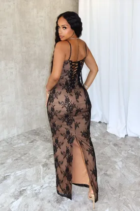 Polished Motion Aster Lace Ruched Dress