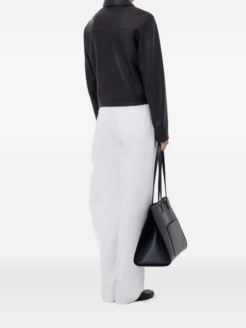 Street Vibe All Day Use Ascot Leather Jacket in Black