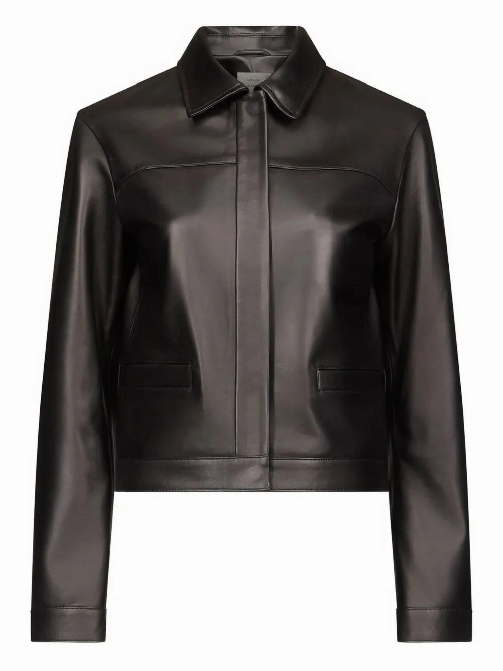 Signal Ascot Leather Jacket in Black
