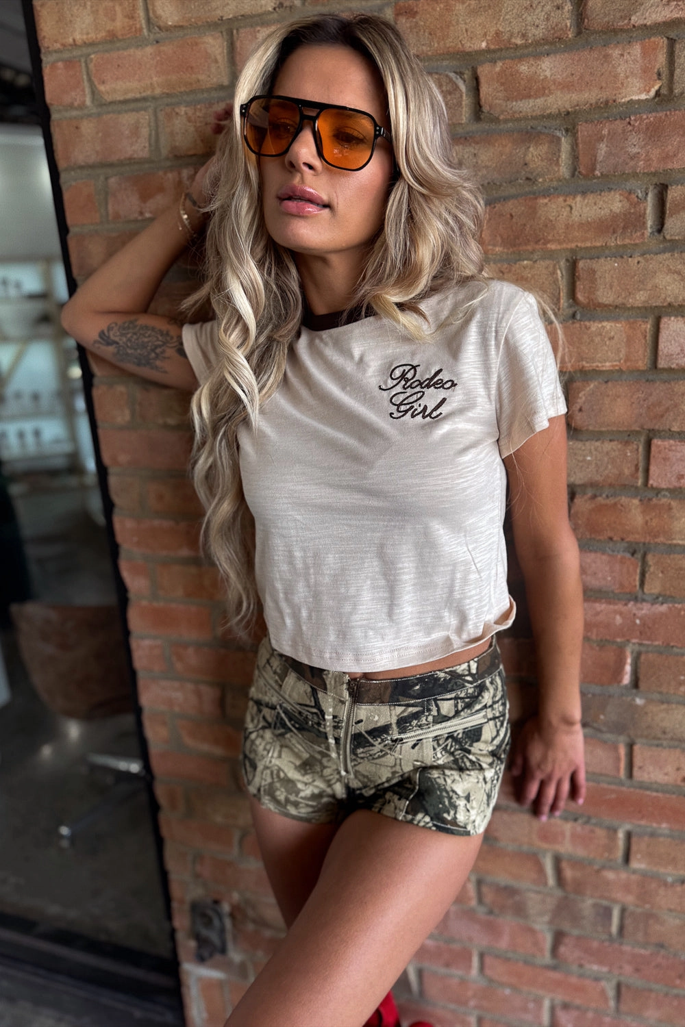 Ornamental Wild Range Camo Micro Shorts