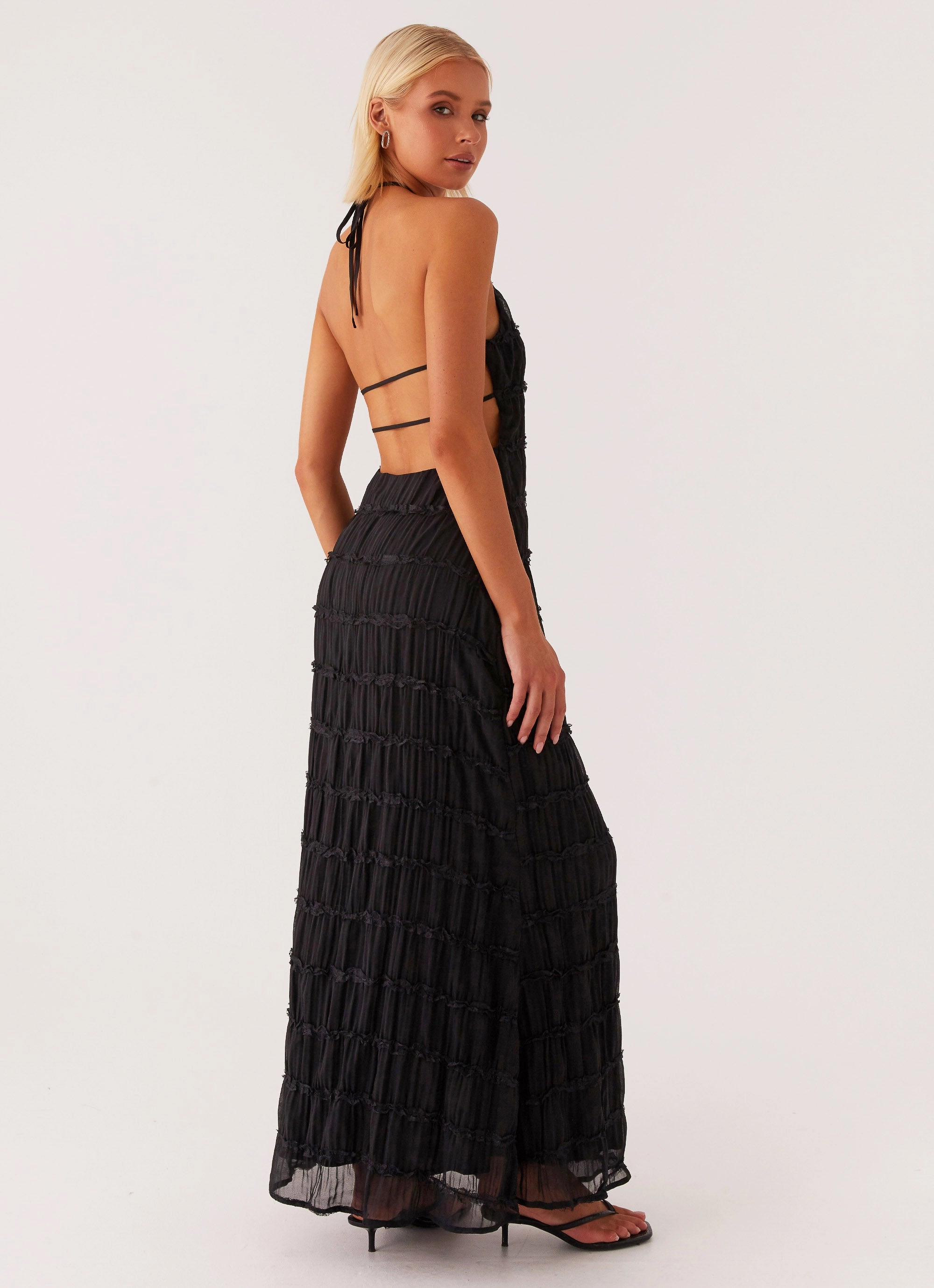 Aullie Maxi Dress - Black Mid Season Urban Aesthetic