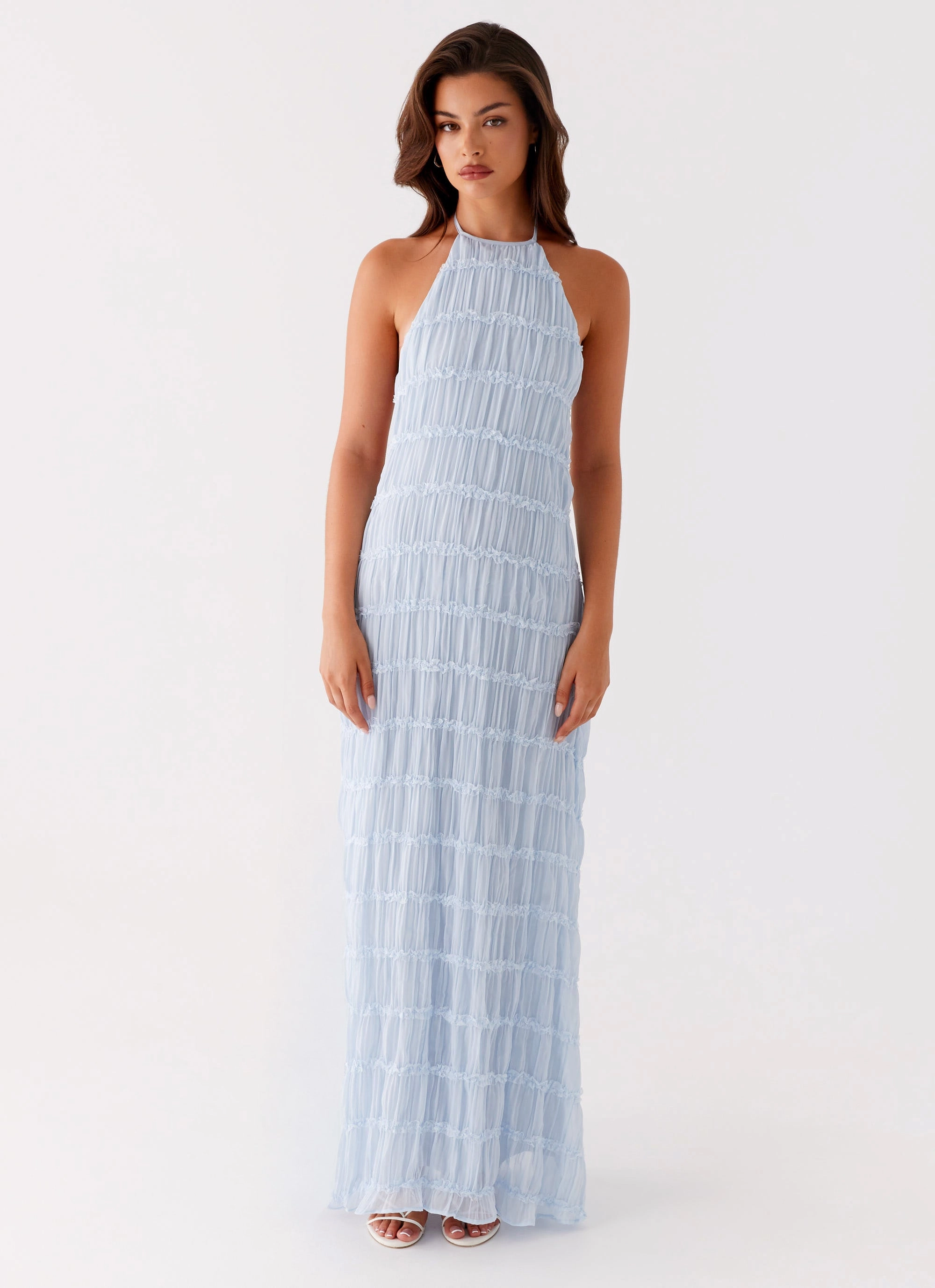 Aullie Maxi Dress - Blue Event Glow