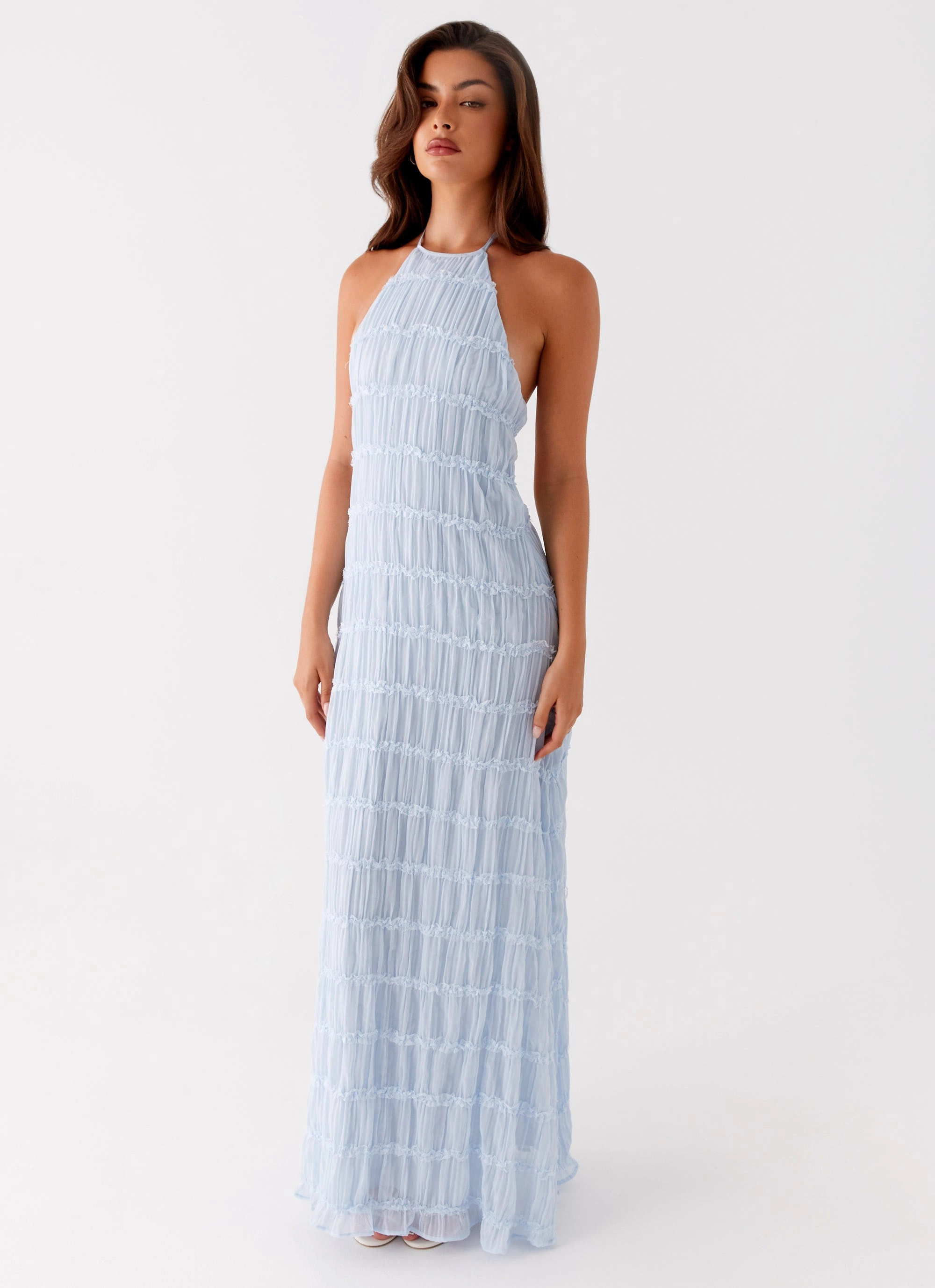 Aullie Maxi Dress - Blue Trend Detail