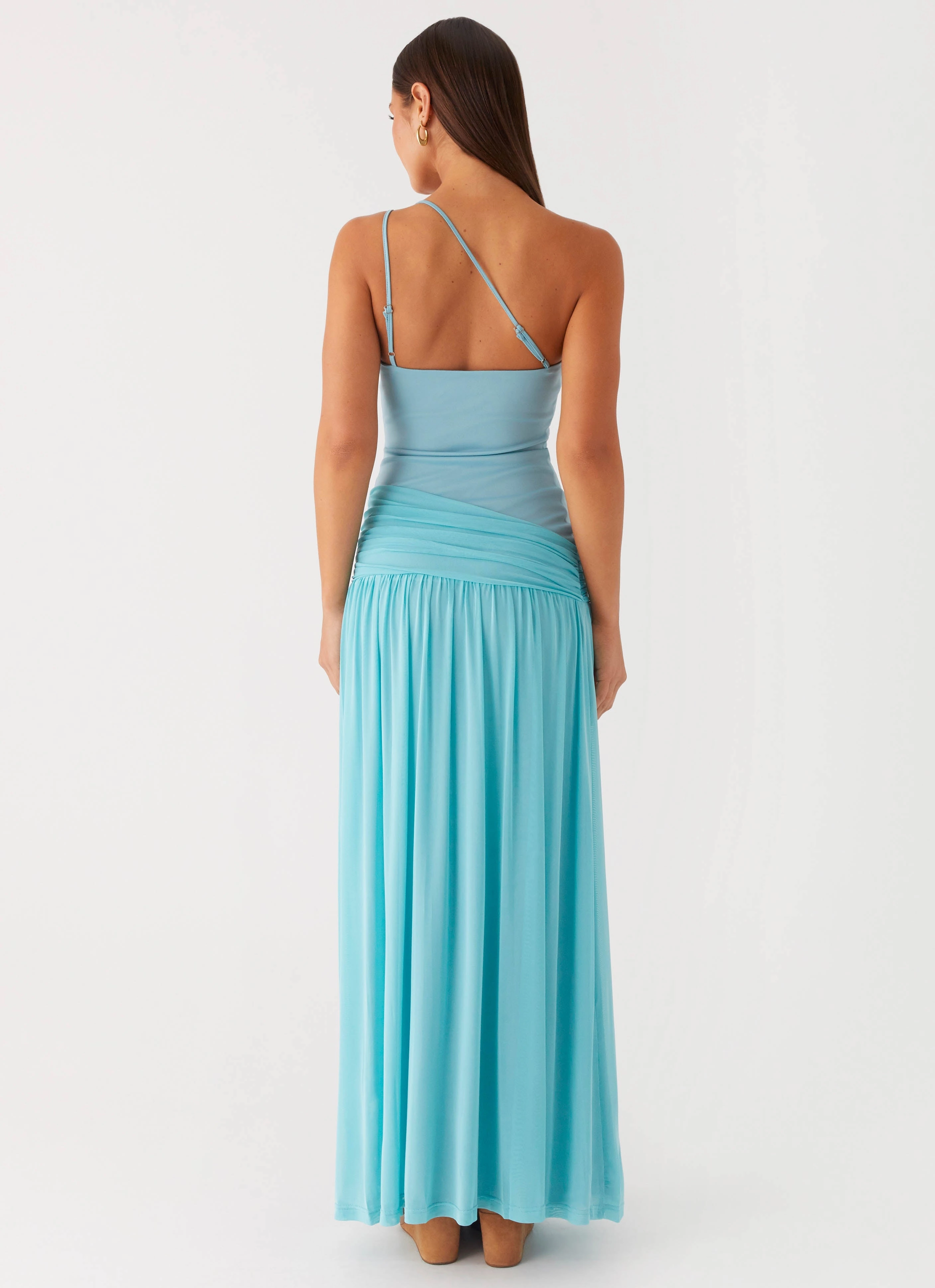 Clean Edge Work Option Aurelia Maxi Dress - Aqua