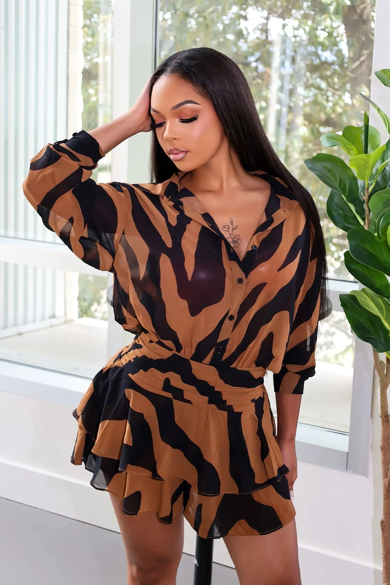 Autumn Flare Romper All Day Use