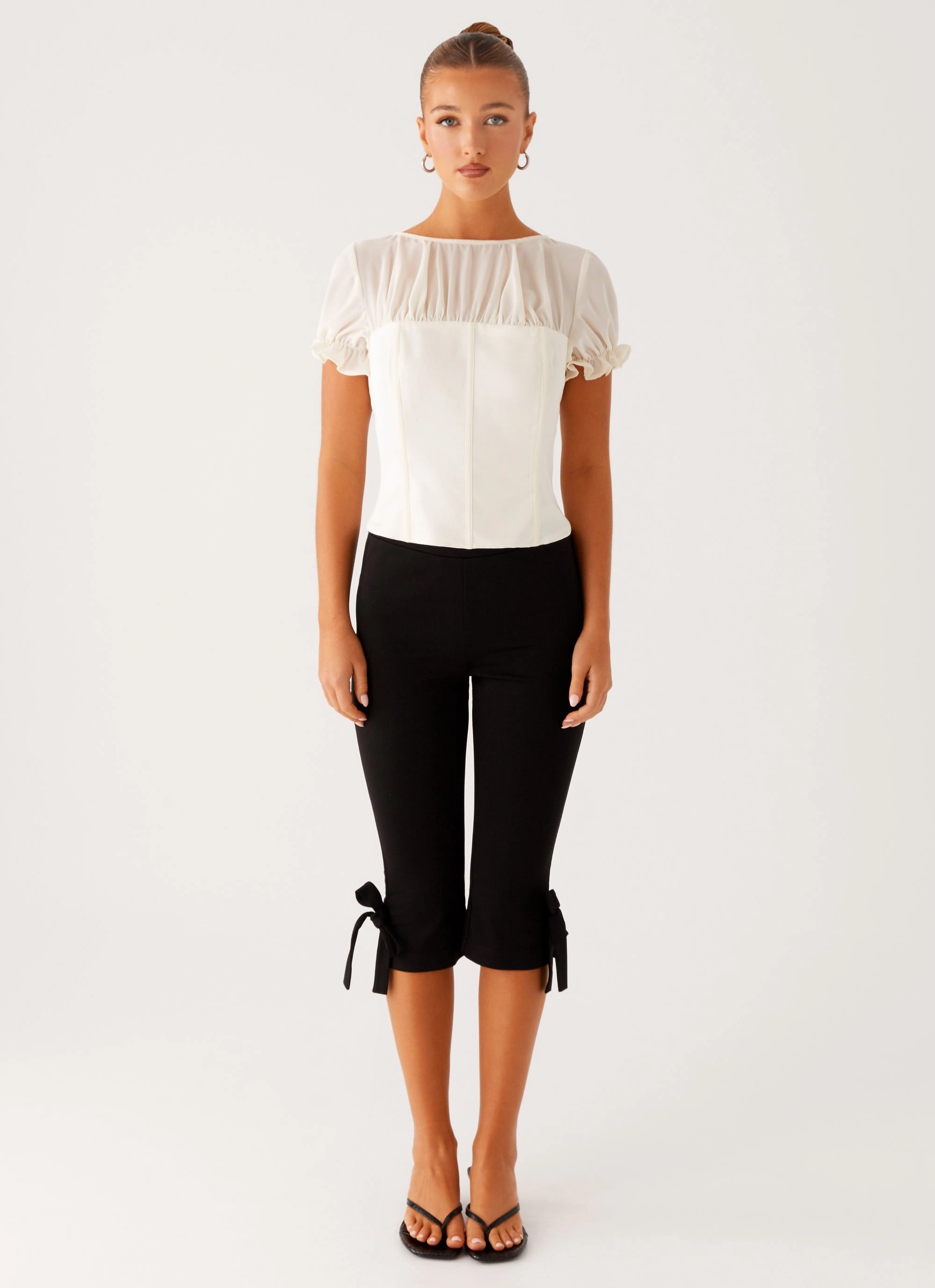 Avalee Top - Ivory Layered Collar System