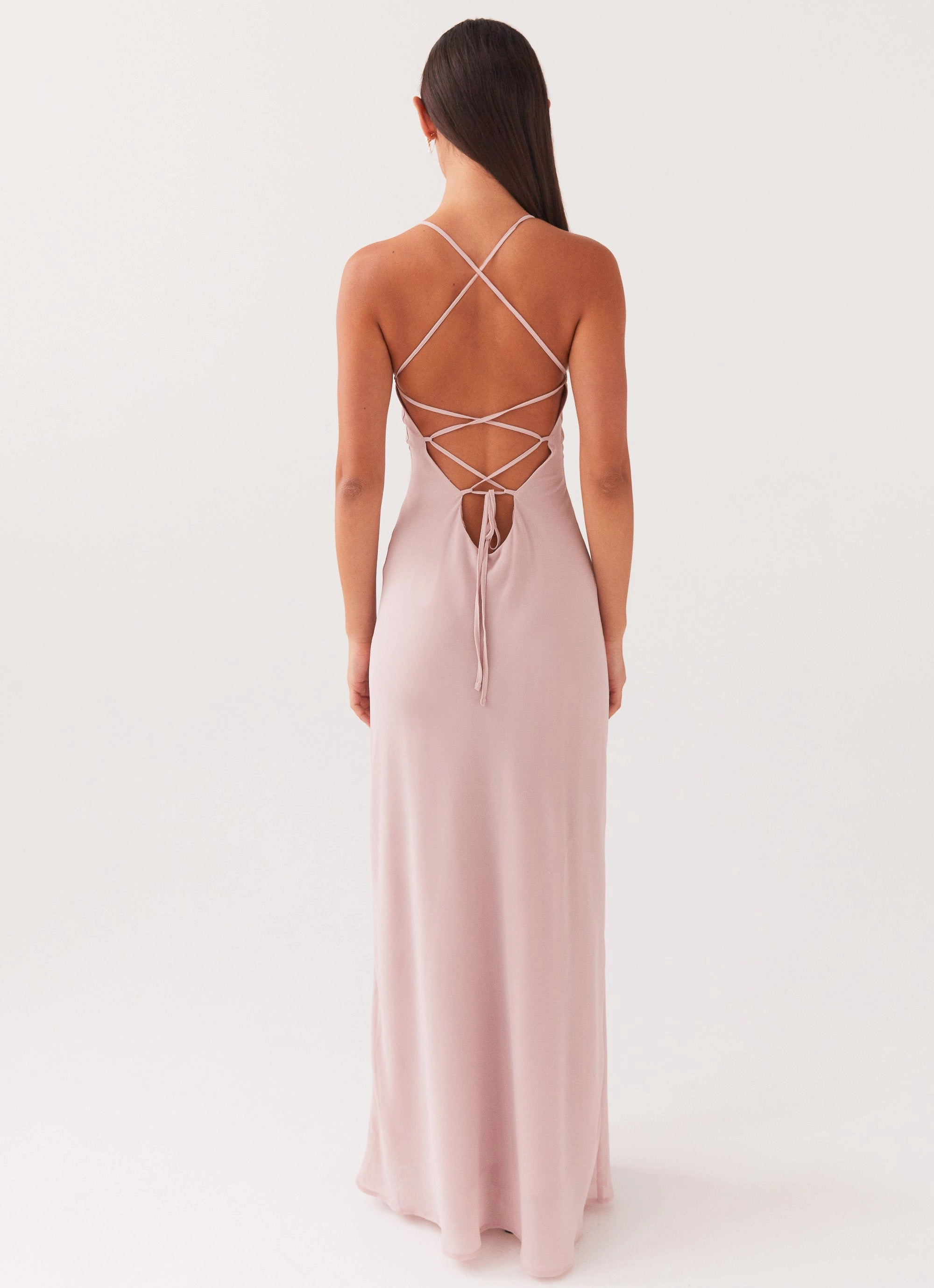 Kimono-Sleeve Aveline Maxi Dress - Mauve