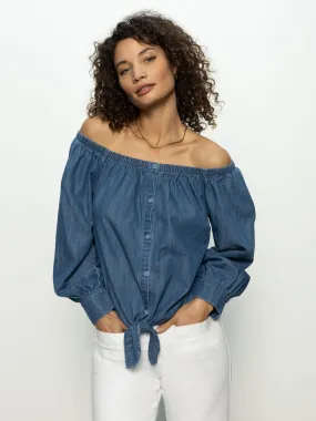 UniversalFit Chic Cardigan Ballet Tie Top Blue Slate