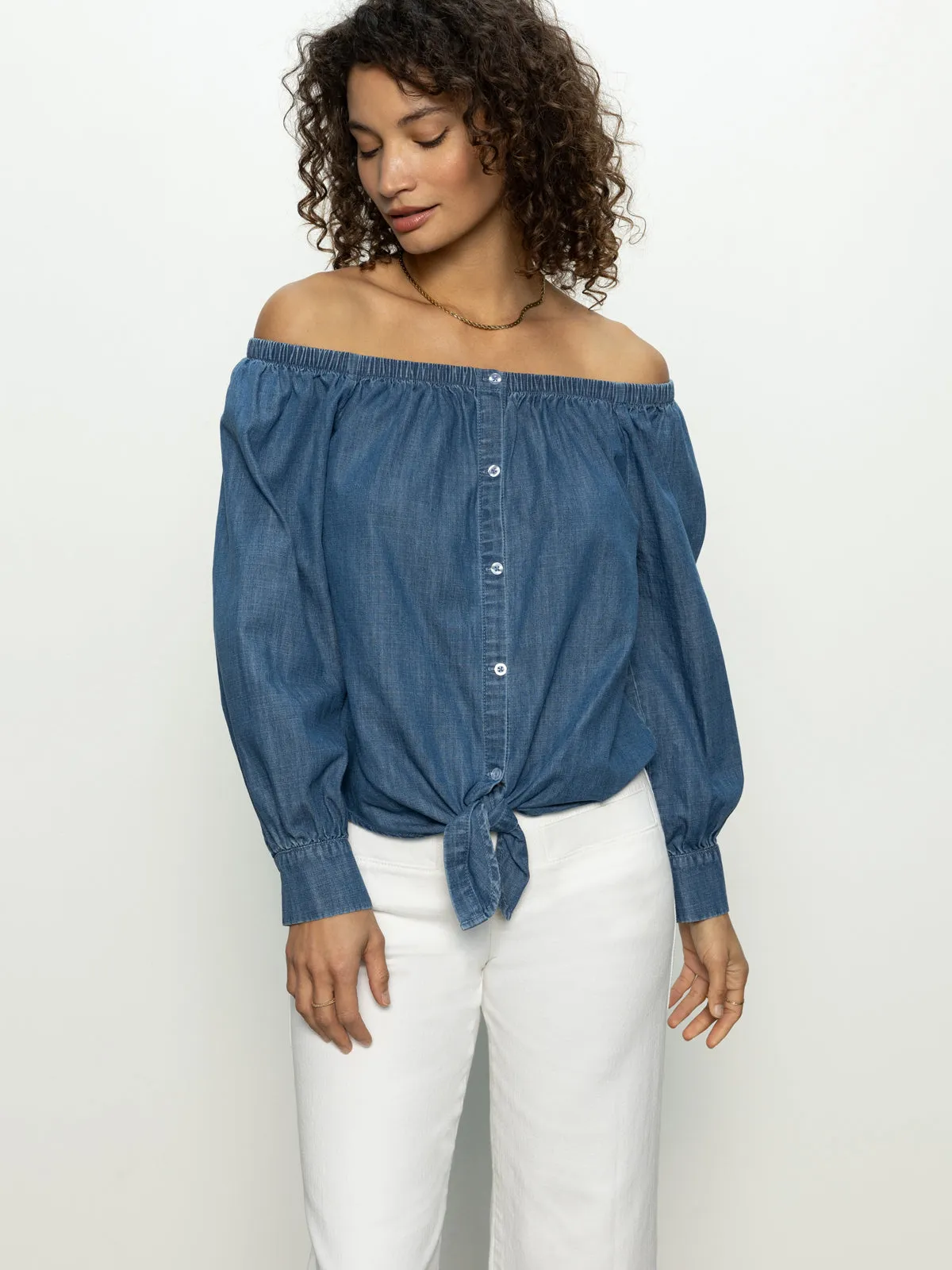 Ballet Tie Top Blue Slate HypoallergenicFibers