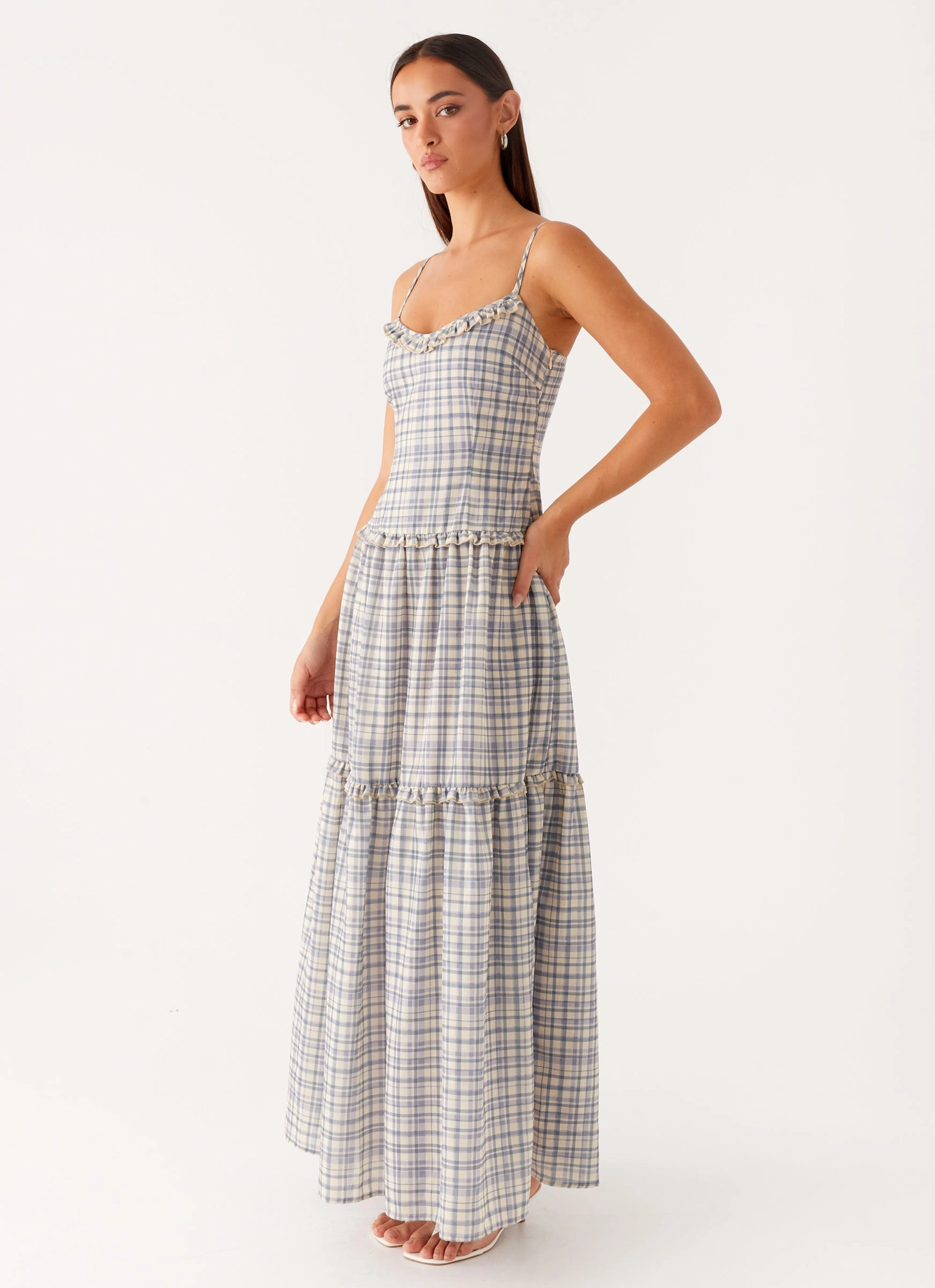 Hermie Midi Dress - Check Classic Appeal Semi Casual