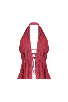 Bangkok Textured Halter Top LowImpact Manufacturing