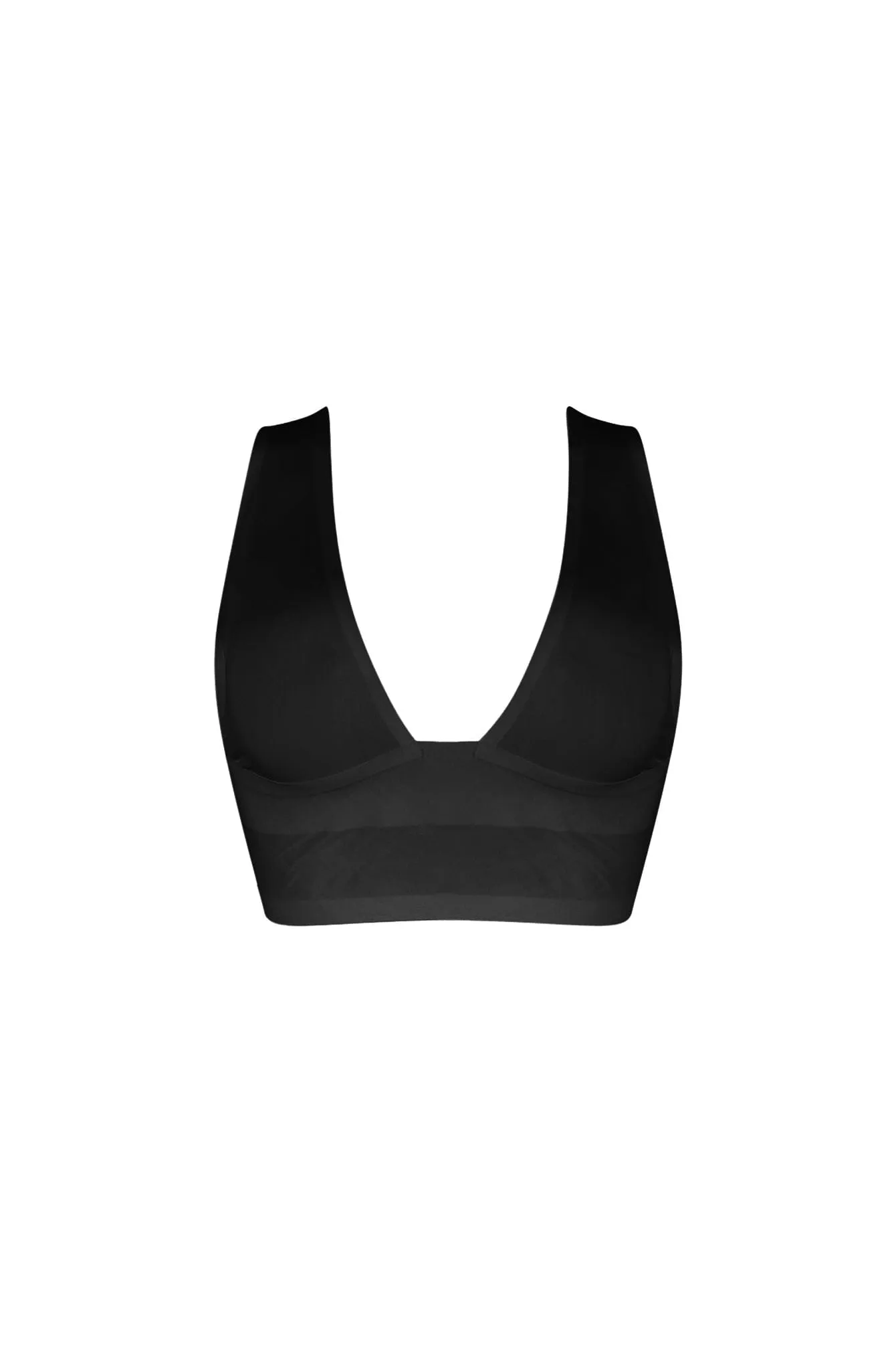 Bareline Seamless V Neck Crop Top Durable Binding
