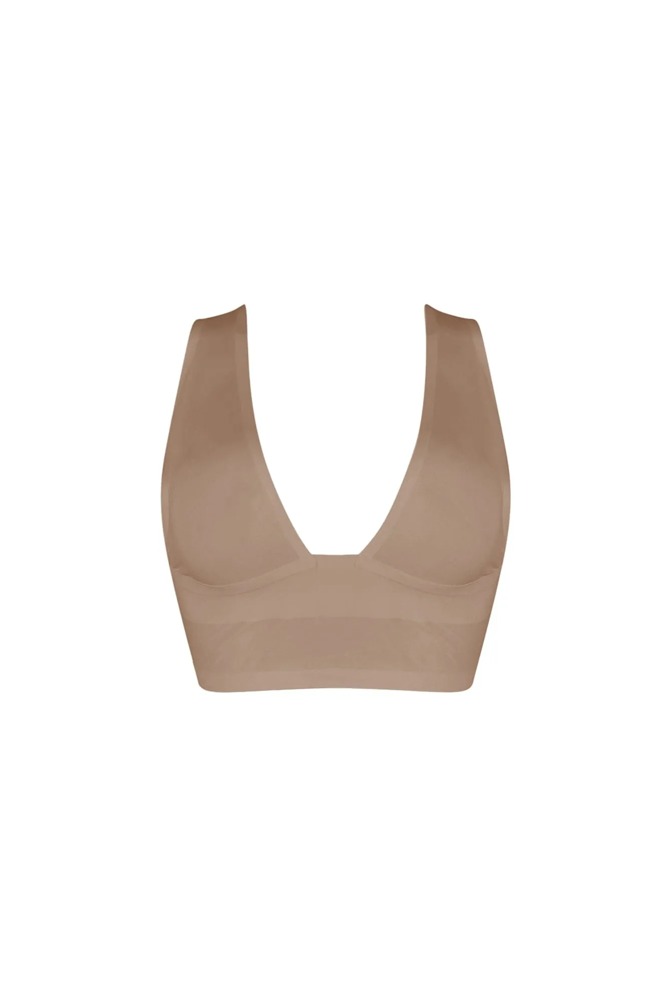 MoistureWickingTechnology Low Profile Stitching RapidDry Technology Bareline Seamless V Neck Crop Top