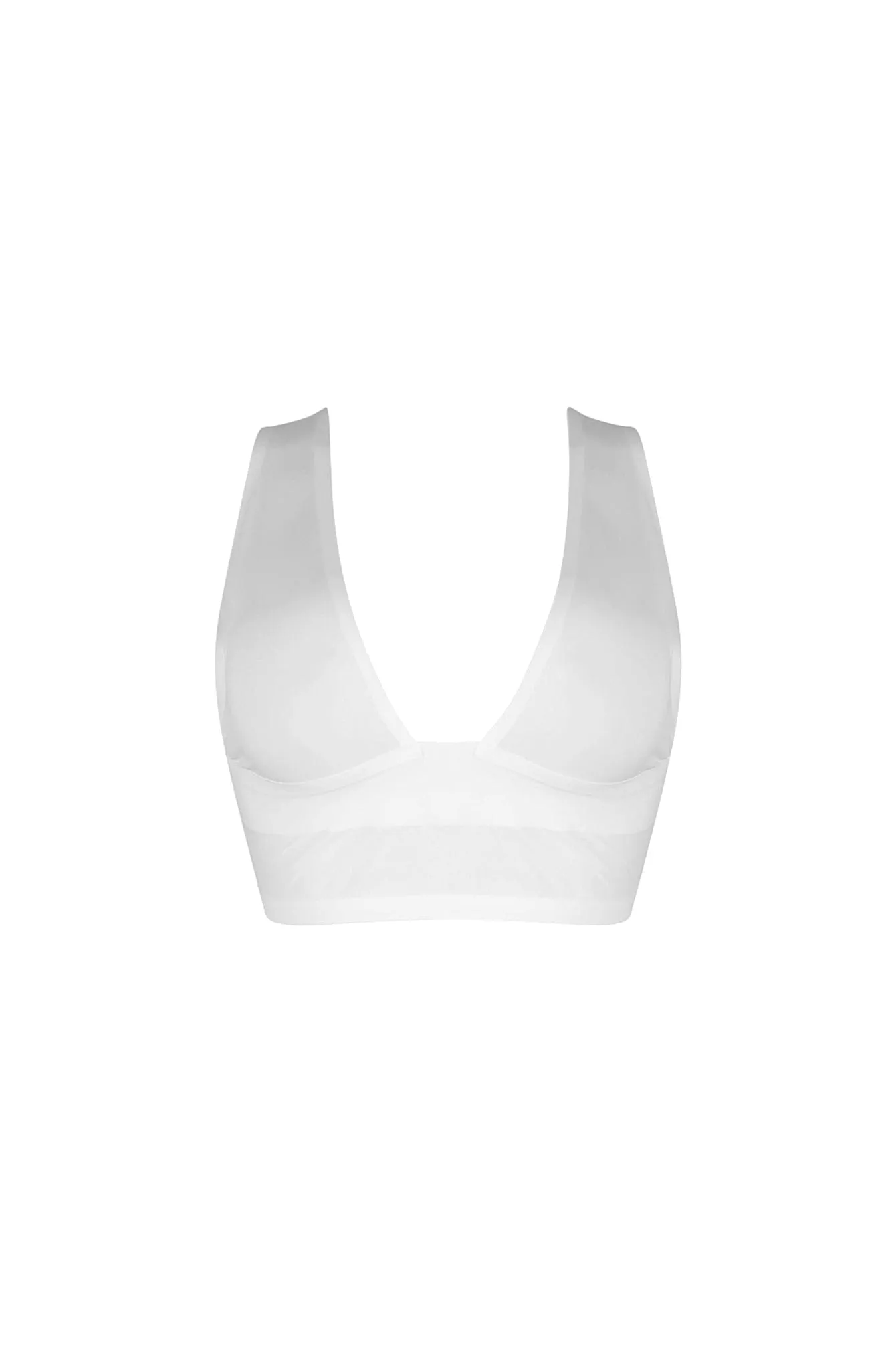 Bareline Seamless V Neck Crop Top TaglessNecklineComfort