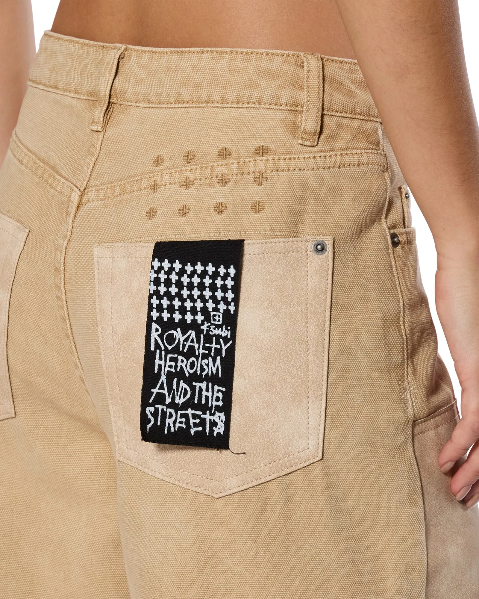 Durable Double Stitching BARREL JEAN CARPENTER OAT