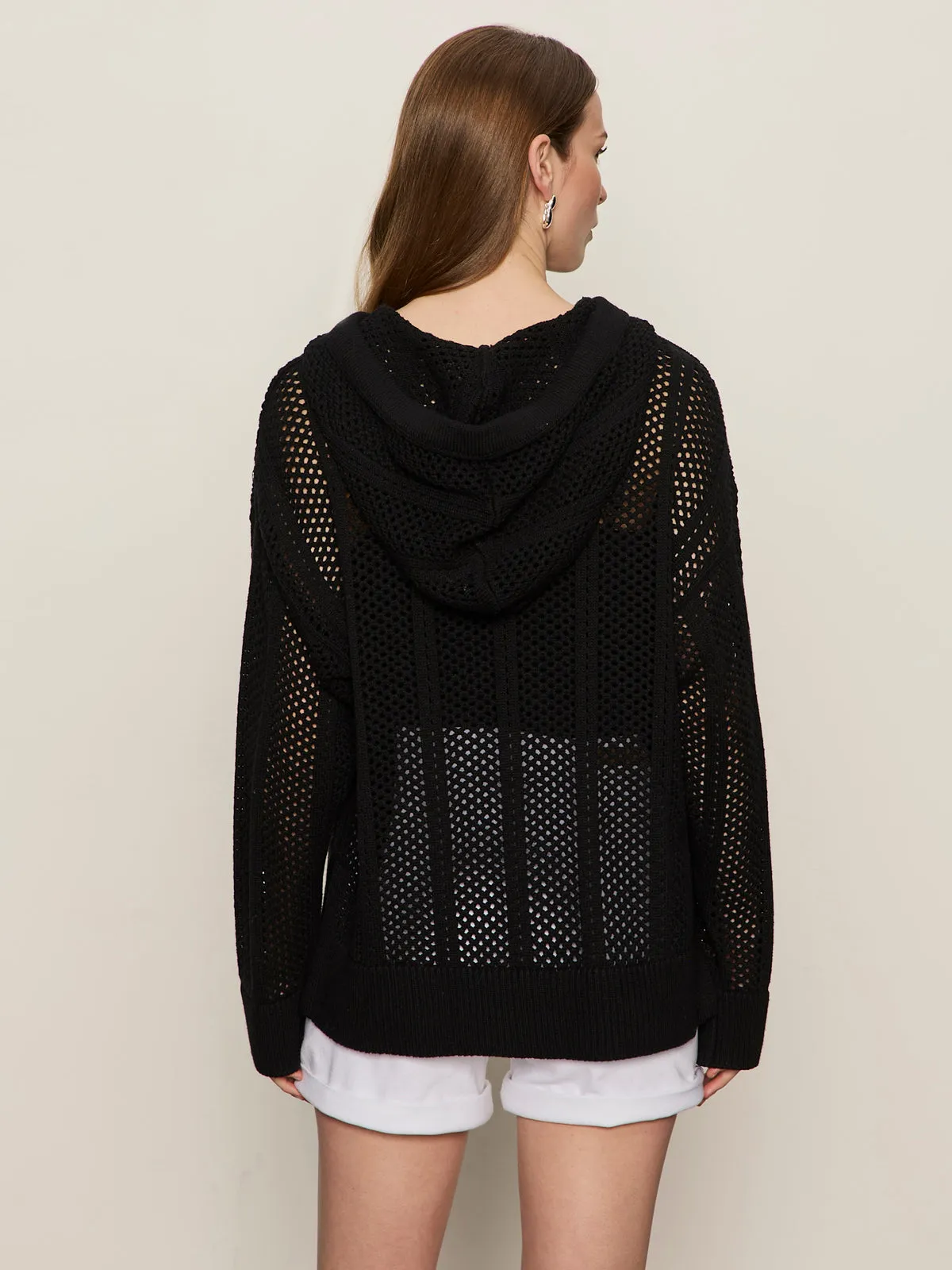 Bonded Seam Innovation Beach Hoodie Black