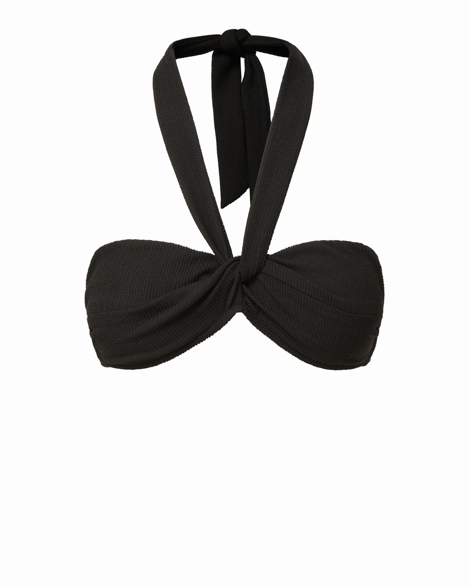 Pool Party Swim Tropical Vibes Loryn Swim Top Black Texture