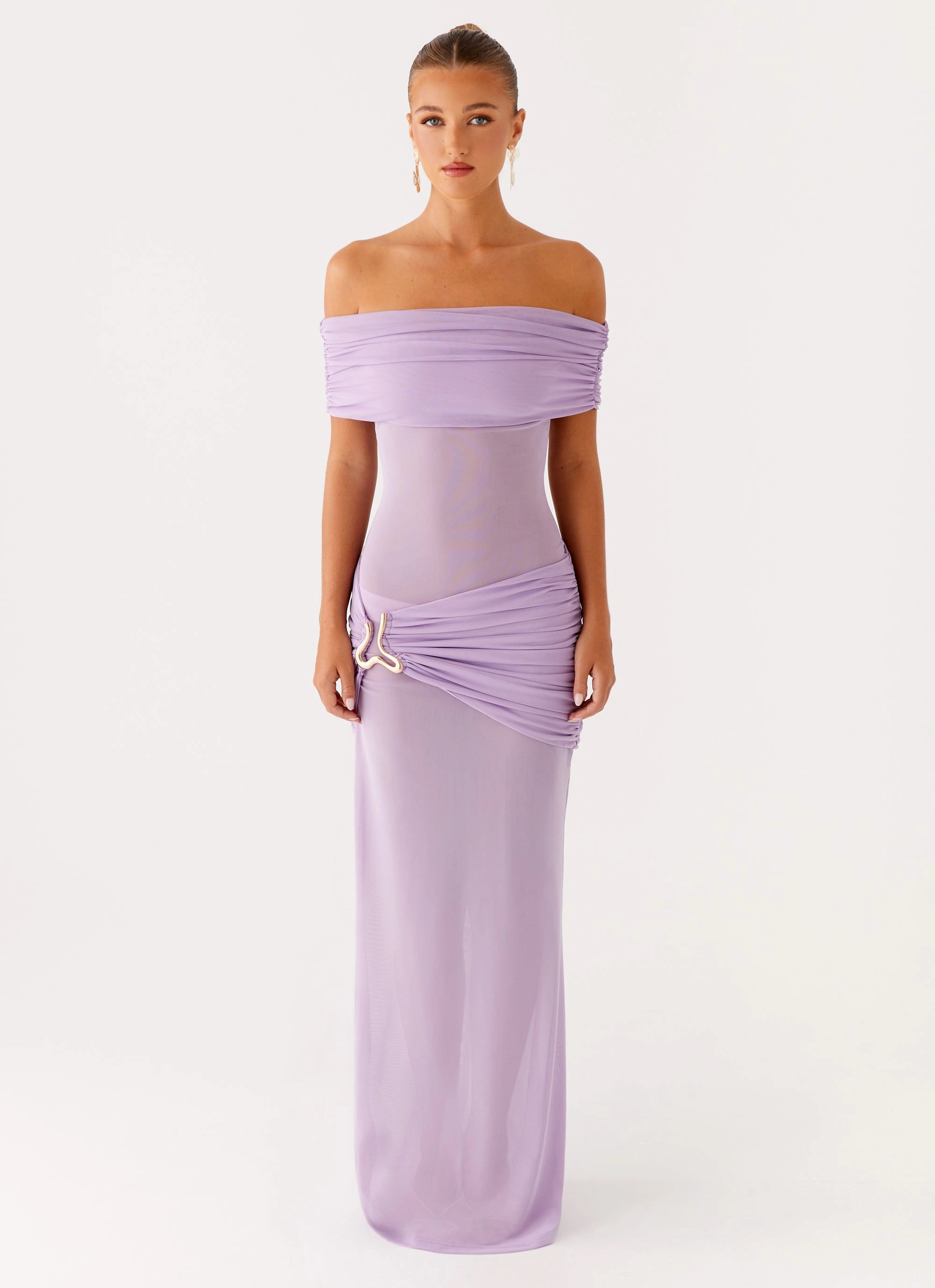 single wear Light Finish Benji Maxi Dress - Lilac
