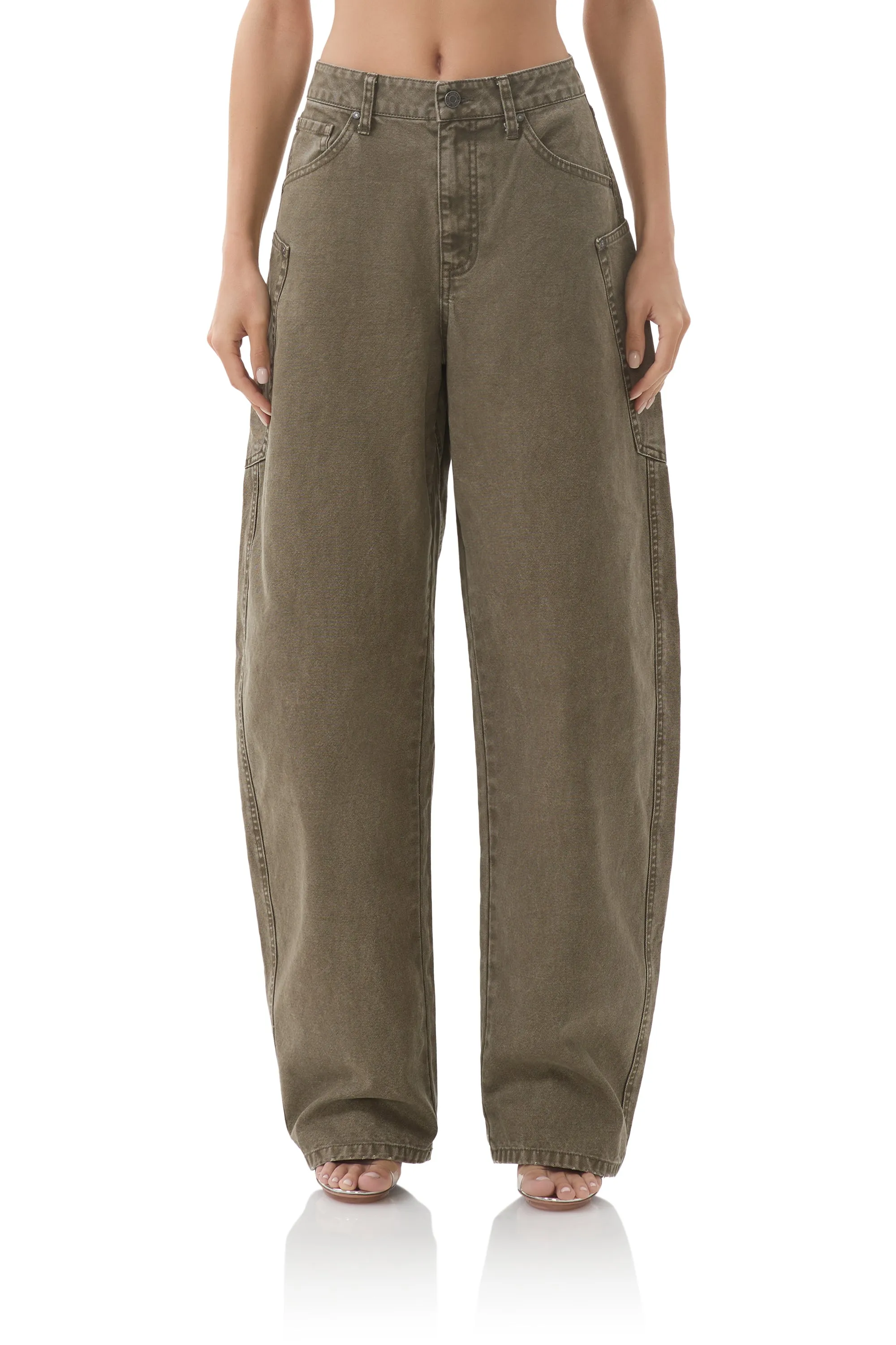 Bexley Barrel Pant - Olive Night ReinforcedHemline Core Flex