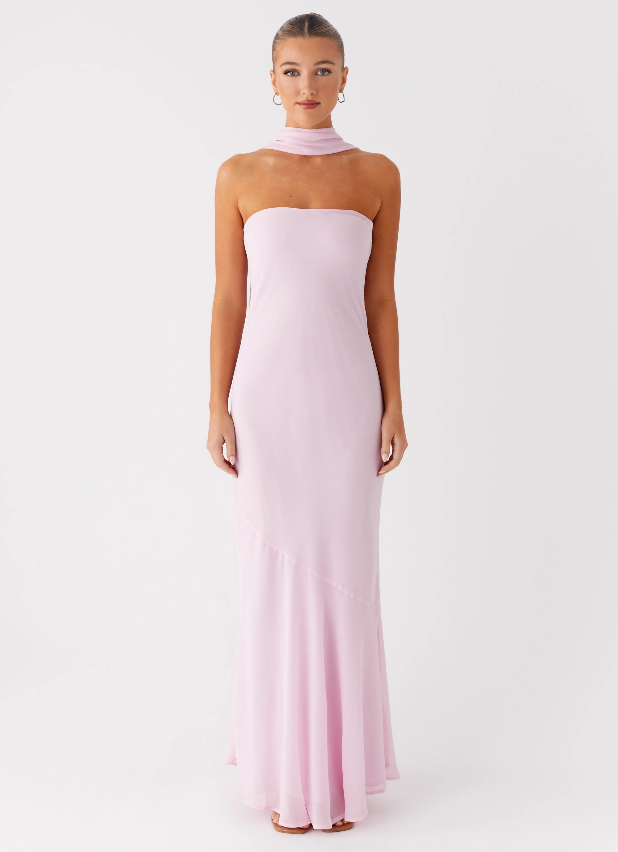 Vintage Vibe Under The Pagoda Maxi Dress - Pink