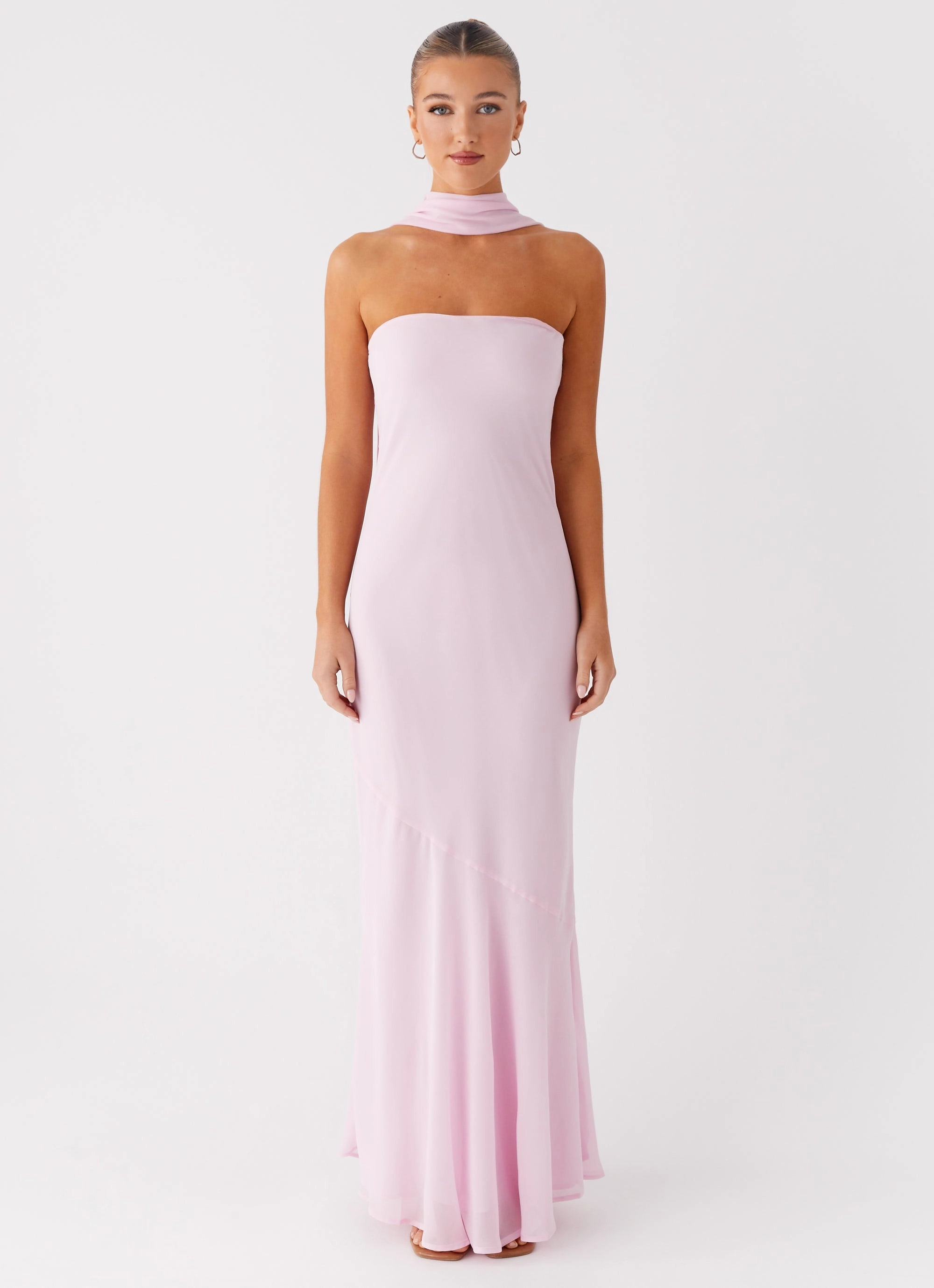 Edge Shape Quick Elegance Under The Pagoda Maxi Dress - Pink
