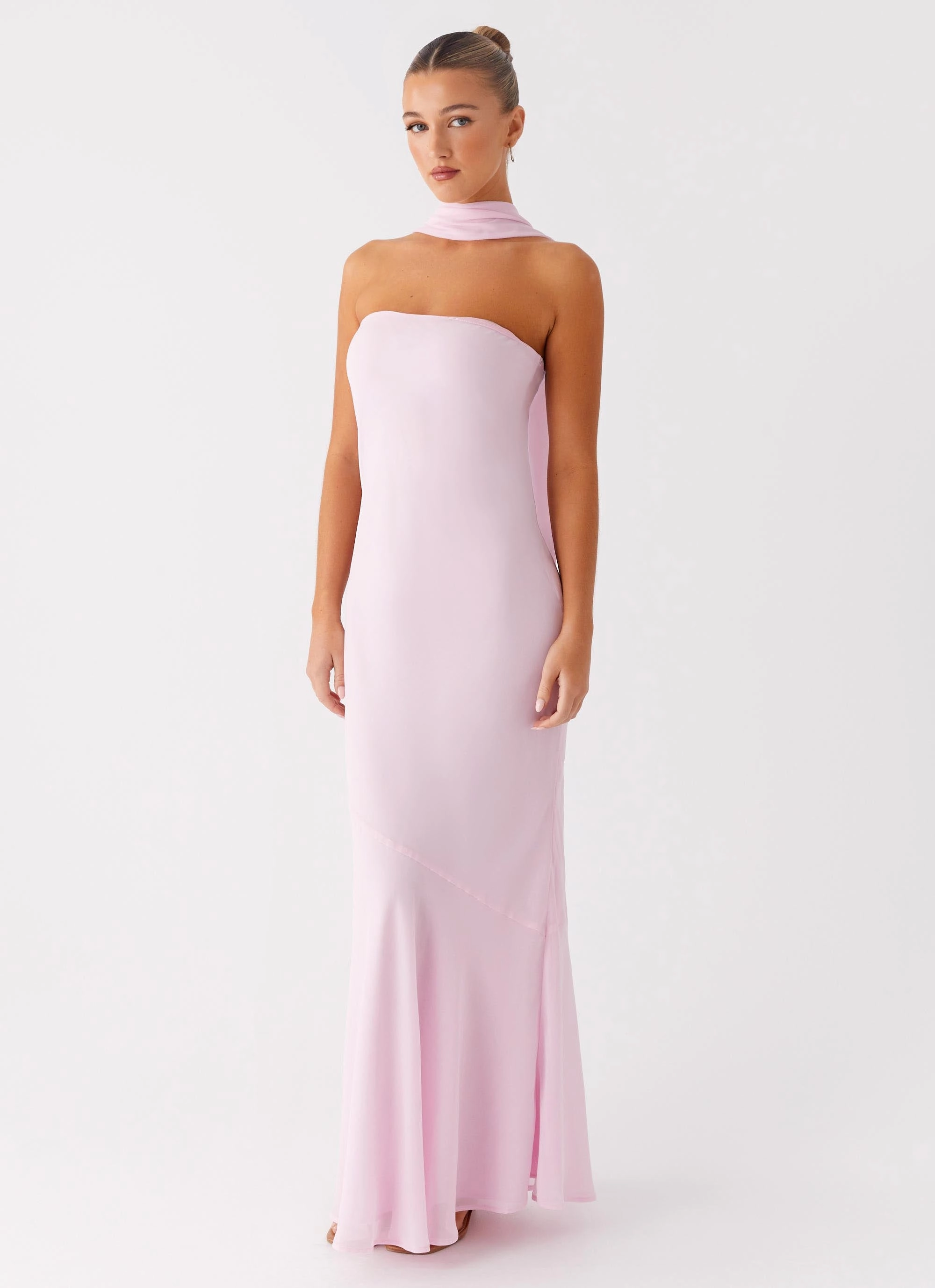 Under The Pagoda Maxi Dress - Pink Smooth Motion