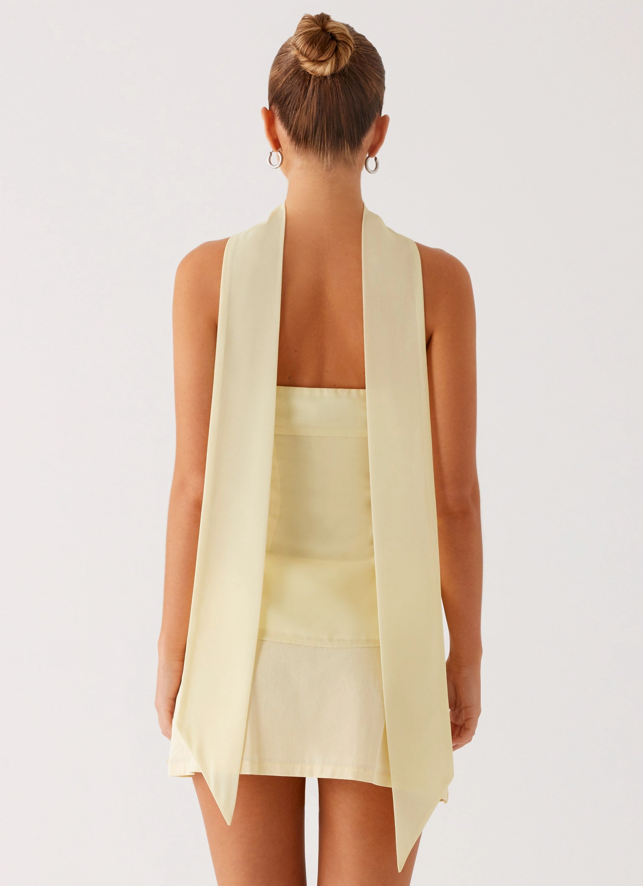 NonRestrictiveCut Blaise Scarf Top - Yellow Floral