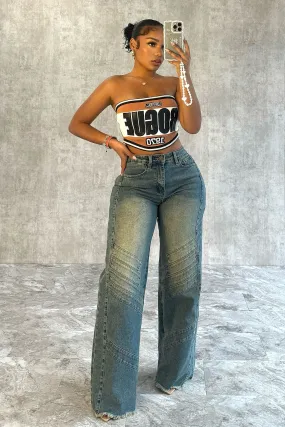 Multi Purpose Pockets Modern Wear Bluetiful Vintage Wash Straight Jeans