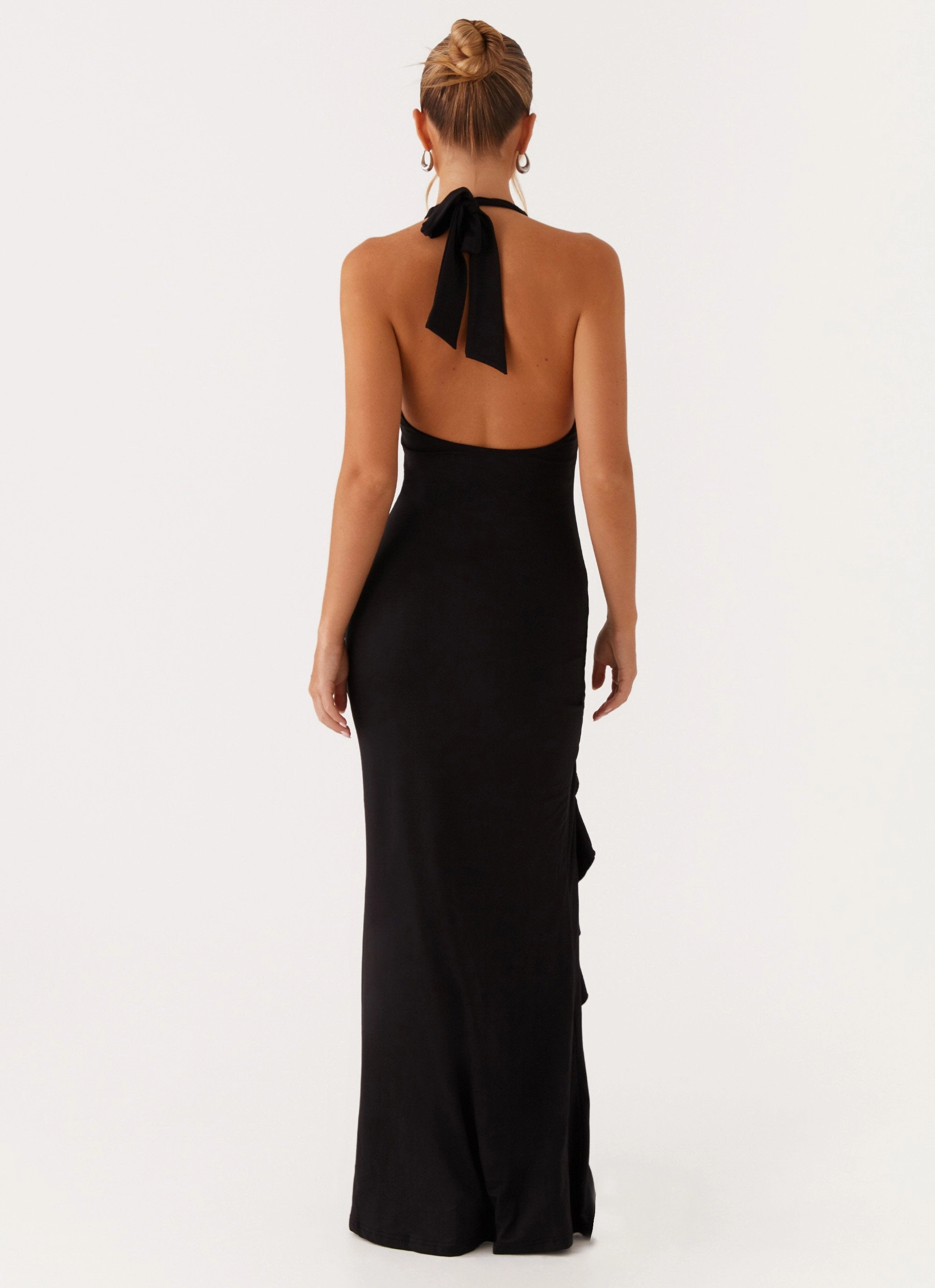 Charmed By You Maxi Dress - Black Flattering Shape Look