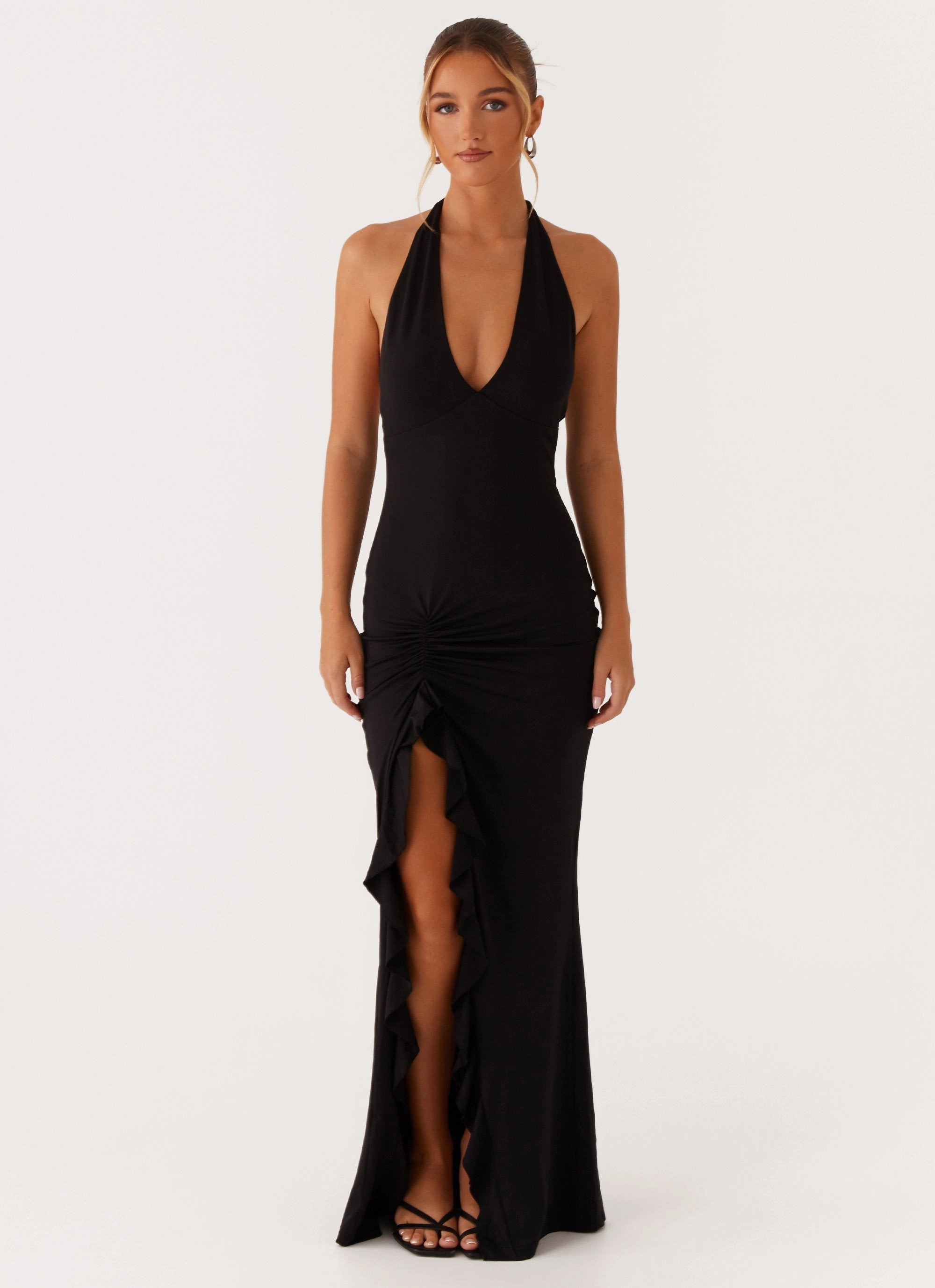 Fitted Design Charmed By You Maxi Dress - Black