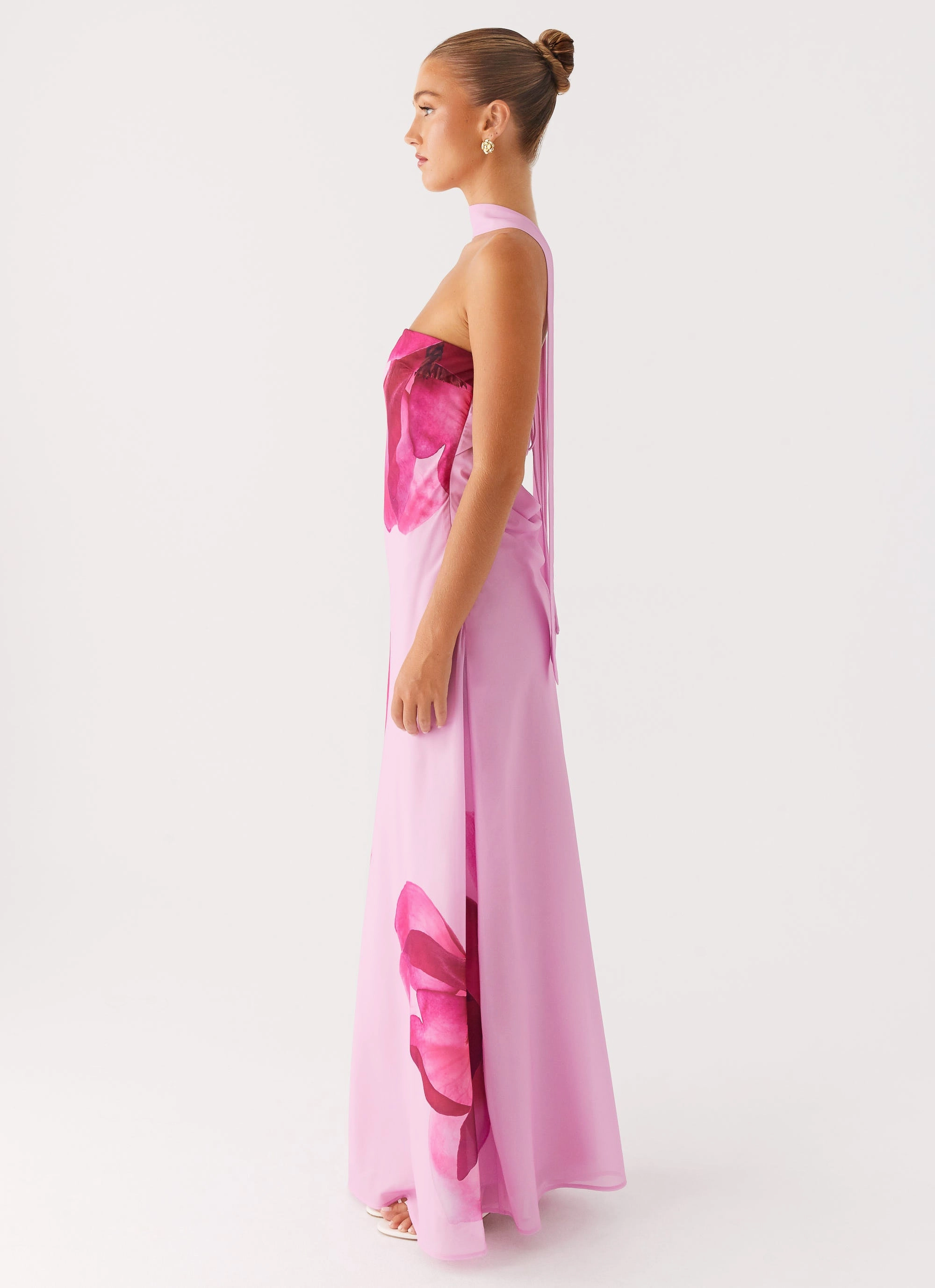Prim Maxi Dress - Pastel Pink Upgrade-Option Night Out
