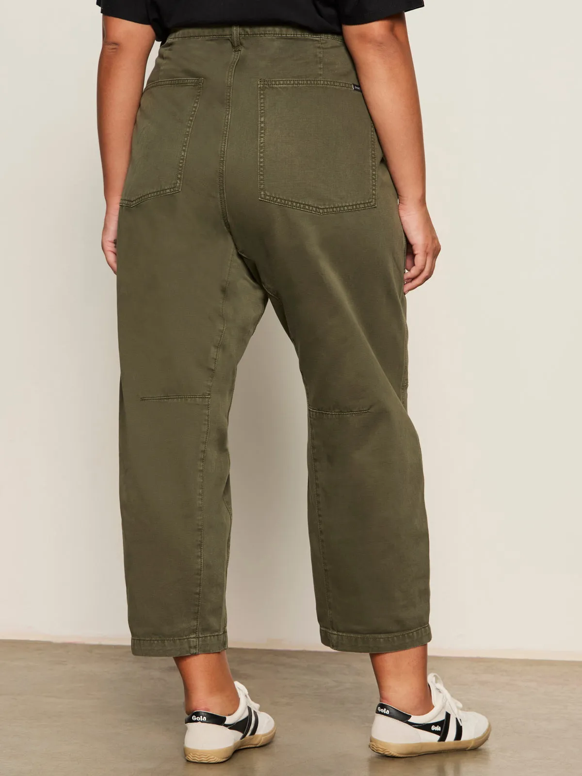 Boyfriend Utility Pant Kalamata Extended Sizing Adjustable Closure