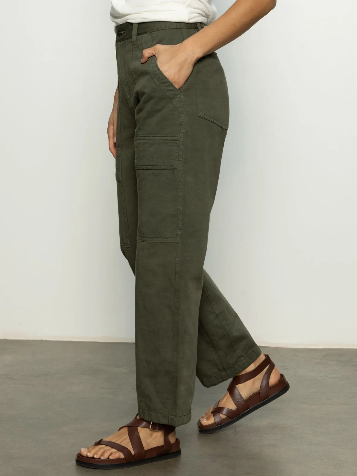 Boyfriend Utility Pant Kalamata Stable Shape