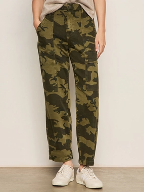 Boyfriend Utility Pant Rambler Camo Double Layered Hem ReinforcedHems
