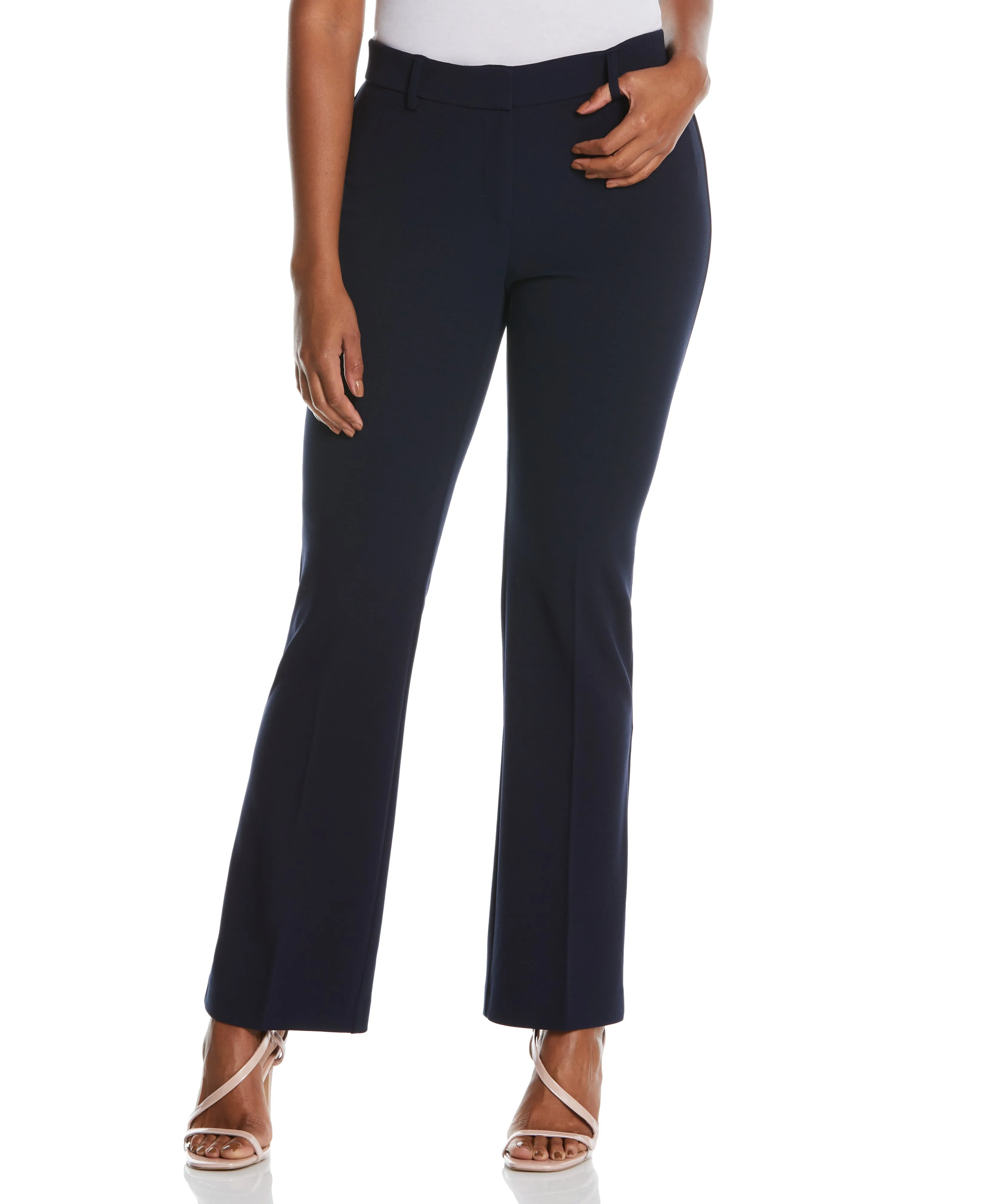 Stretch Crepe Pant - Classic Fit ReflectiveAccentDetails SmoothZipper