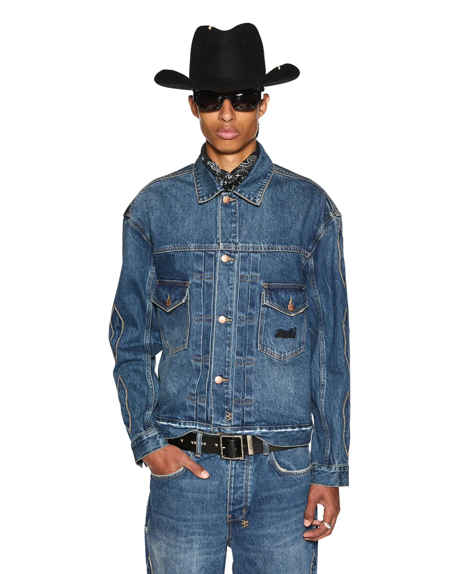 Breathable knit ROPED DOUBLEDOWN OH G JACKET ANTIQUE KRAFT ButtonlessClosure