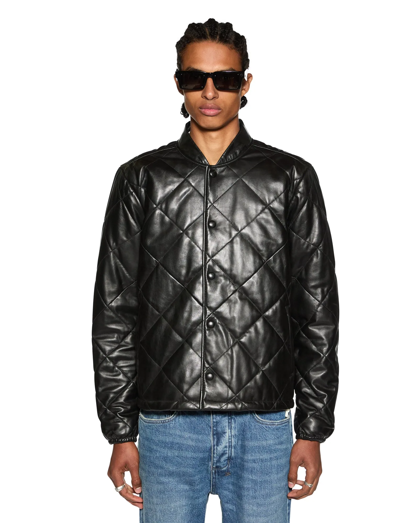 Relaxed Tank Office Wear Breathable mesh ECLIPSE QUILTED BOMBER BLACK