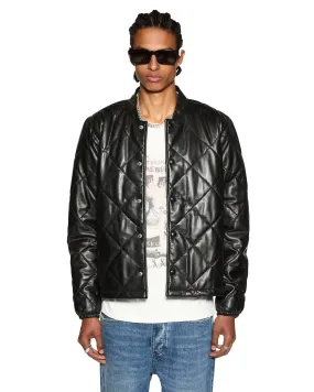 Breathable mesh ECLIPSE QUILTED BOMBER BLACK Minimalist Stitching