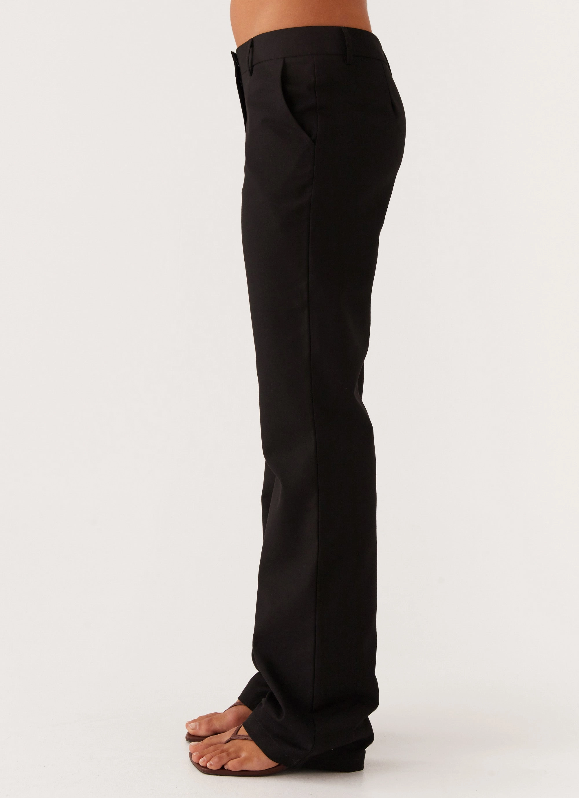 Lightweight Design Stretch Comfort Britley Fitted Trouser - Black
