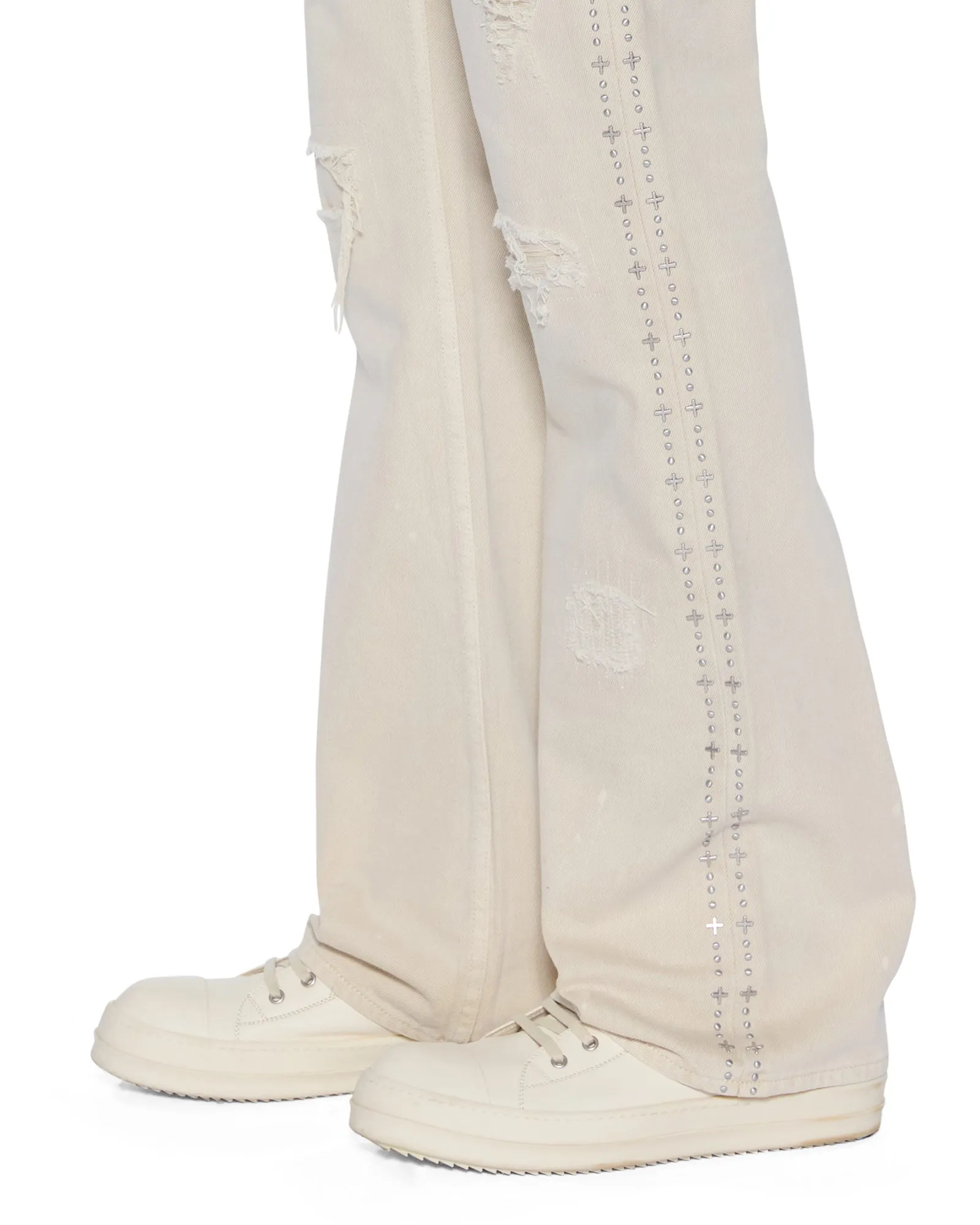 BRONKO IVORY TRASHED Vibrant Trendy Fit And Easy