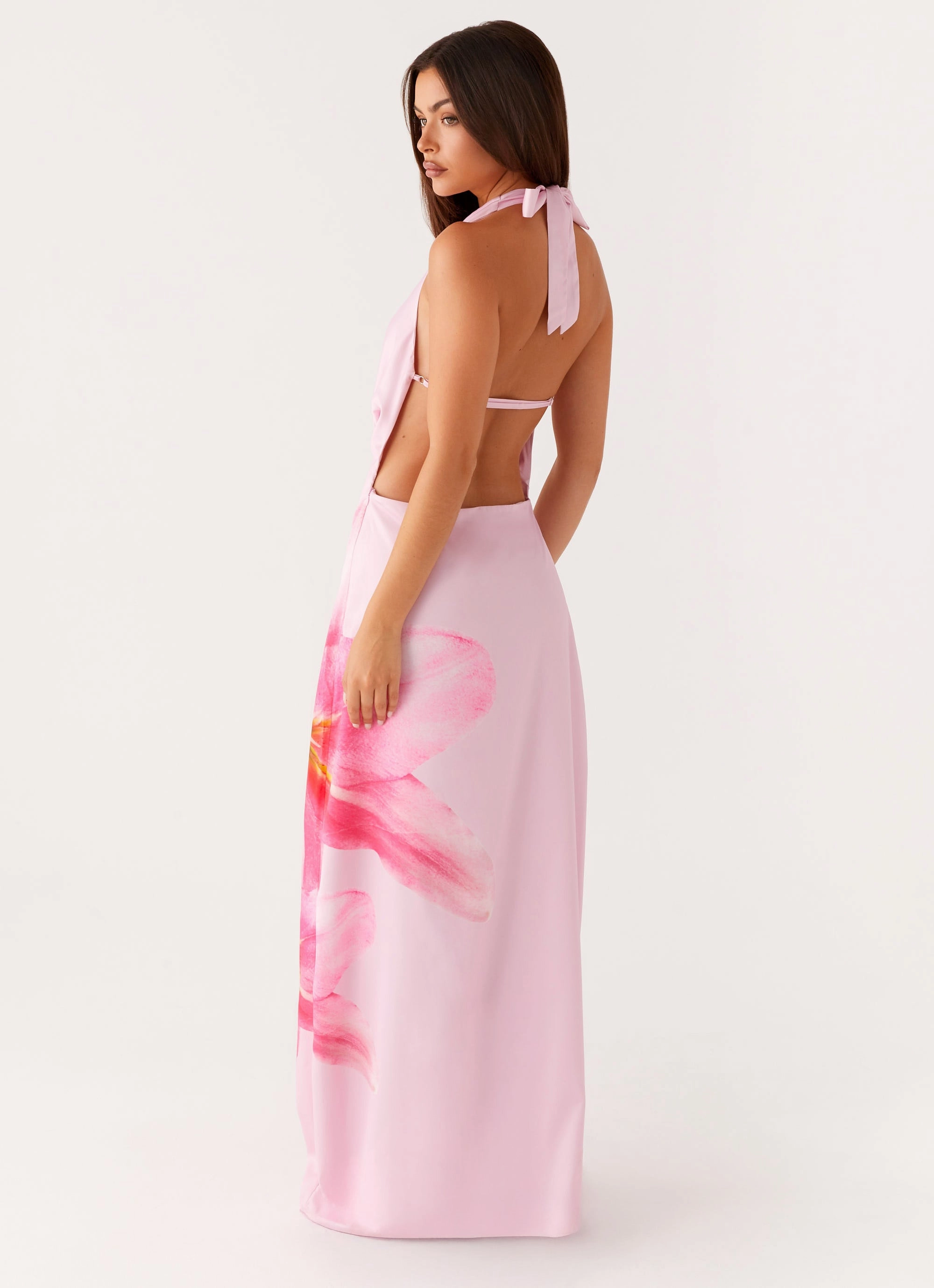 Statement Mood Bryony Cowl Maxi Dress - Pink