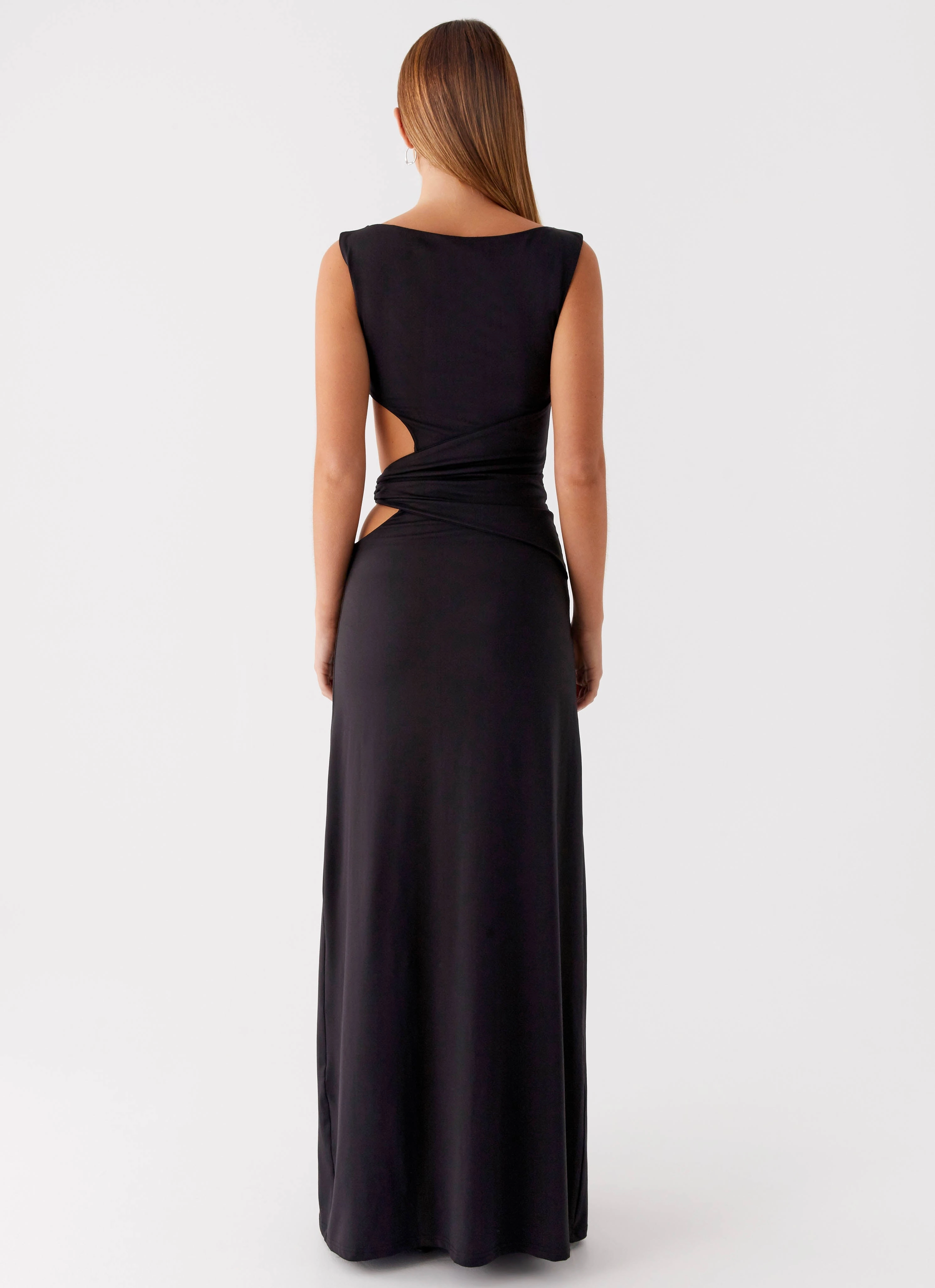 Jayana Maxi Dress - Black Earth-Tone Evening-Wear